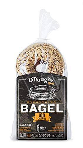 O'Doughs Thins Gluten Free Bagels, Everything, 100 Calorie Bagels, Presliced, [6 Packs]