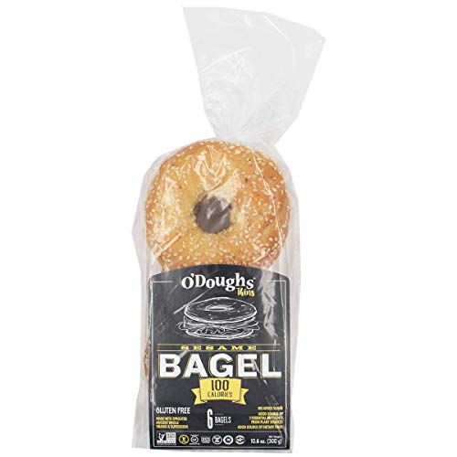 O'Doughs Thins - Sesame Bagels 10.6 oz | Presliced | Good Source of Fibre, Cholesterol Free, Trans Fat Free. | Pack of 3