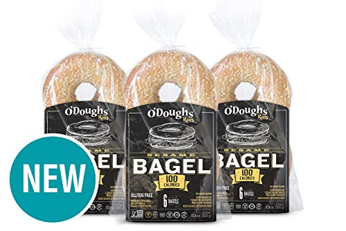O'Doughs Thins - Sesame Bagels 10.6 oz | Presliced | Good Source of Fibre, Cholesterol Free, Trans Fat Free. | Pack of 3 3