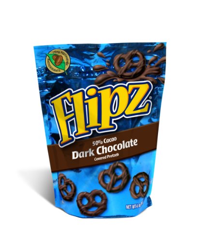 Flipz Dark Chocolate Pretzel, 4-Ounce (Pack of 6)