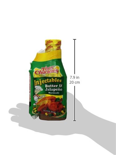 Tony Chachere Butter & Jalapeno Injectable Marinades with Injector, 17 Ounce (Pack of 6) 4