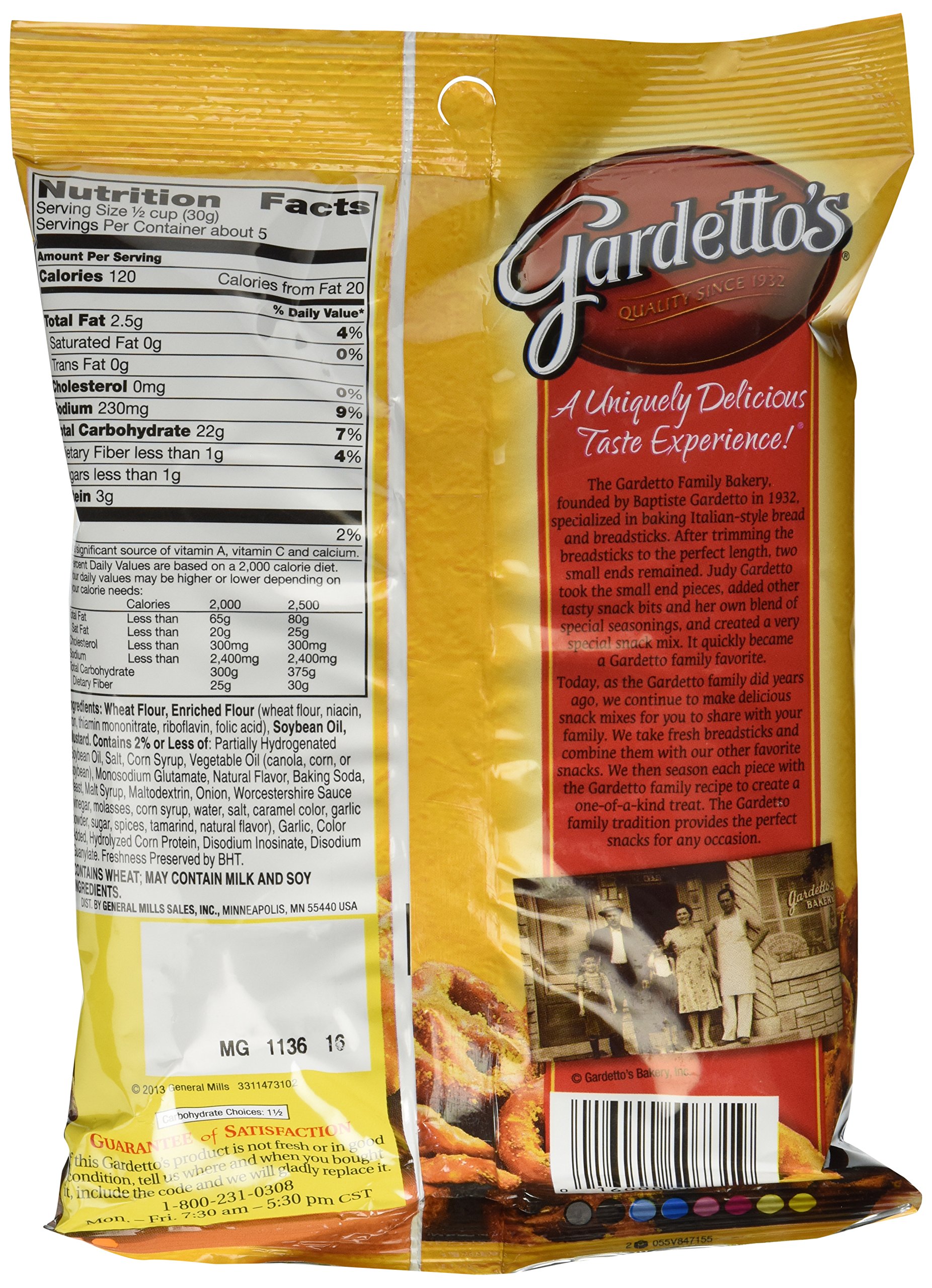 Gardetto's Deli Style Mustard Pretzel Snack Mix, 5.5oz each (7 Count) 5