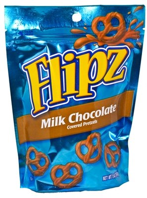 Flipz Milk Chocolate Covered Pretzels of 5 Oz - 6 Bags 2