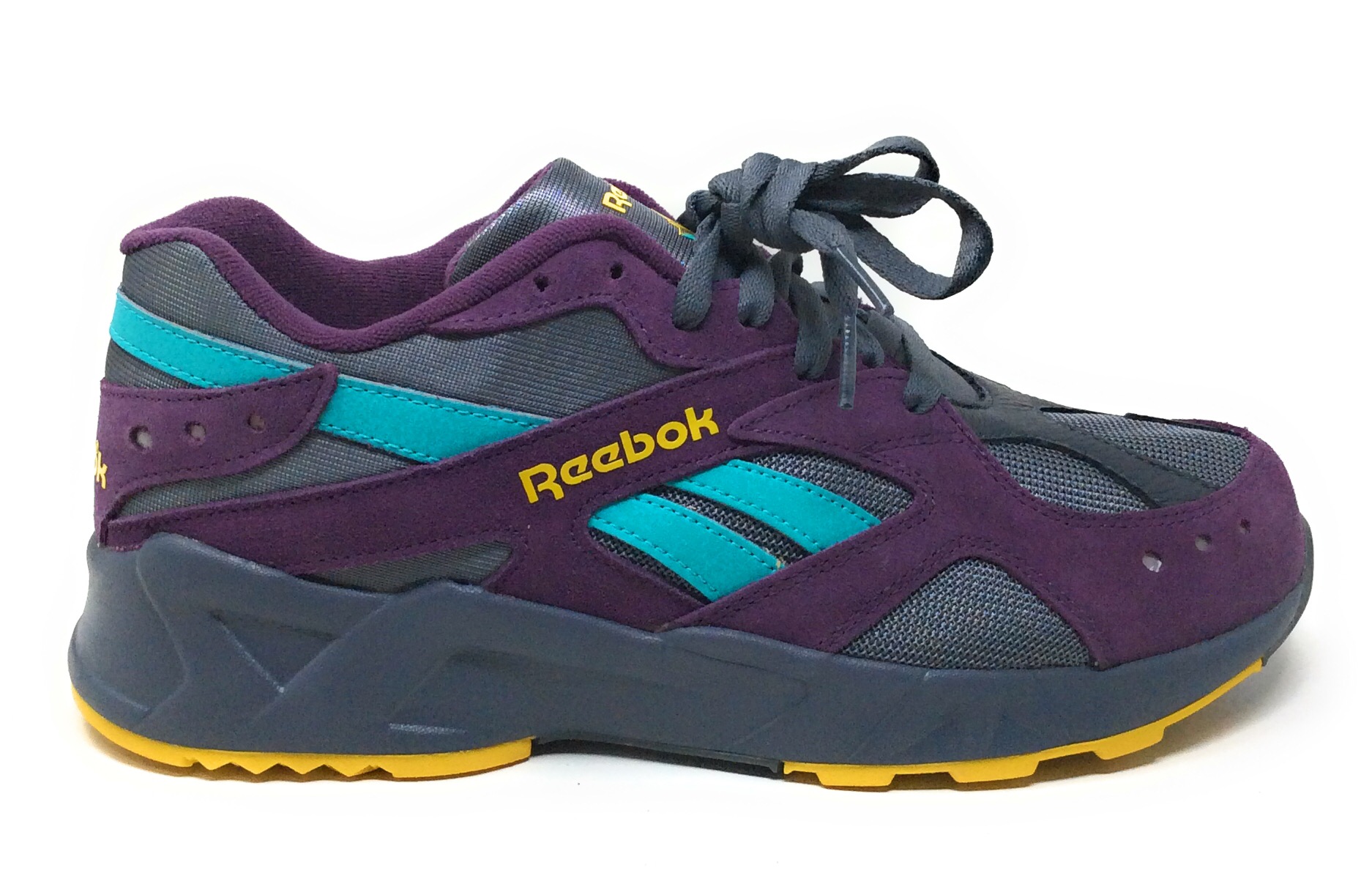 Reebok Homme aztrek Classique Athlétique Baskets Gris Violet Taille 9.5 M  US | eBay