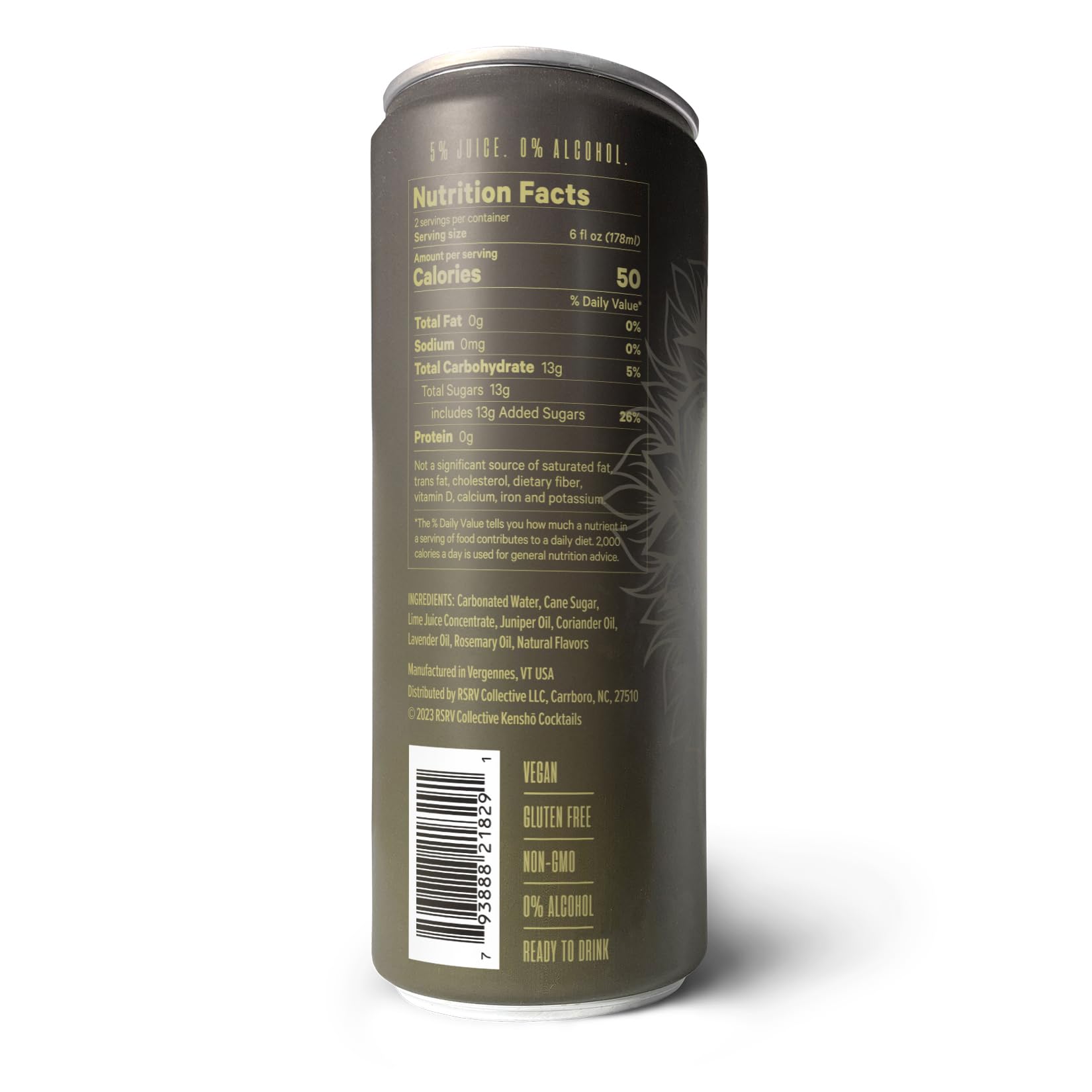 RSRV Non-Alcoholic Cocktail, Kensho Cocktail, Non-Alcoholic Beverage Replacement (Botanica - Juniper and Florals, 12oz, 12Pack) 2