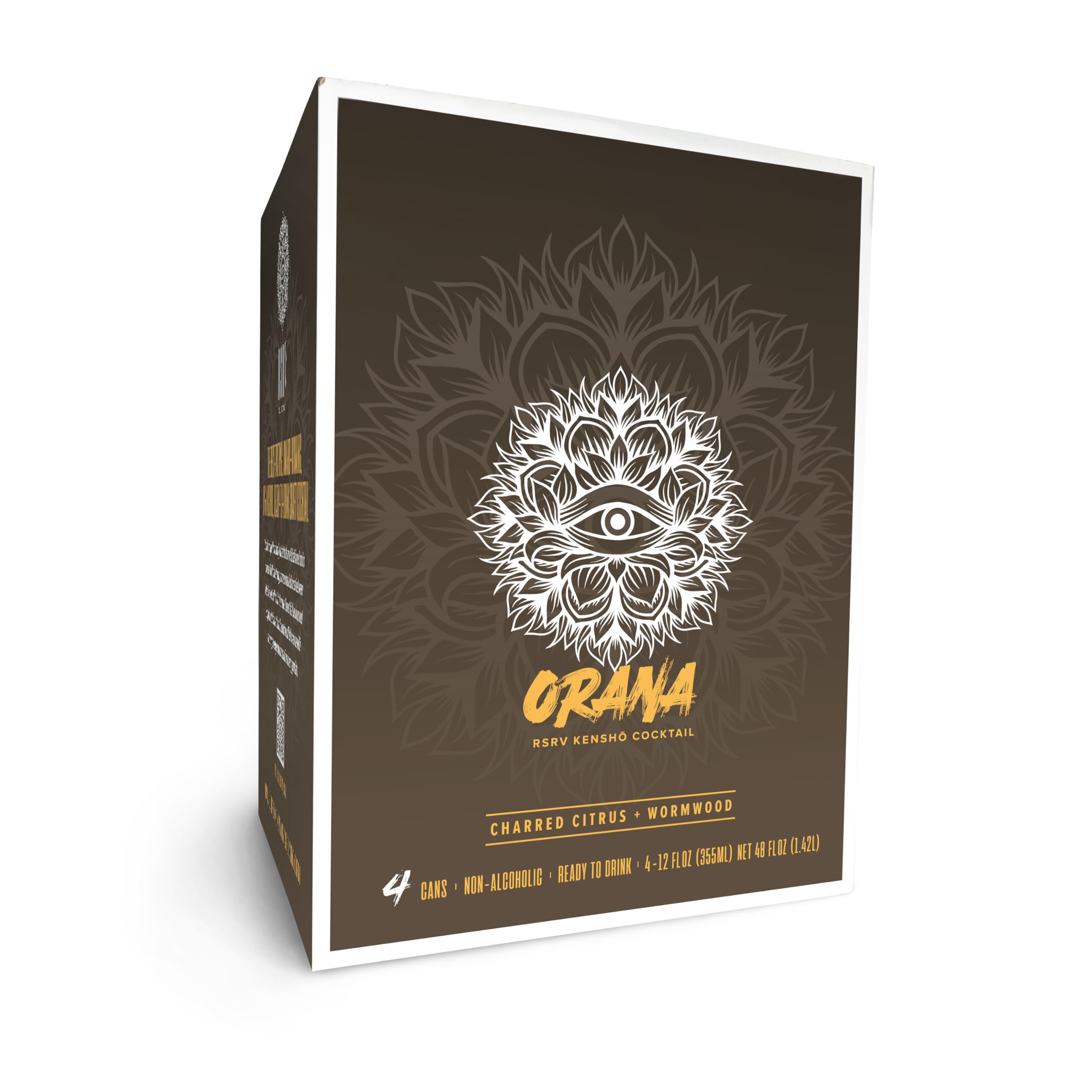 RSRV Non-Alcoholic Cocktail, Kensho Cocktail, Non-Alcoholic Beverage Replacement (Orana - Charred Citrus and Wormwood, 12oz, 12Pack) 2