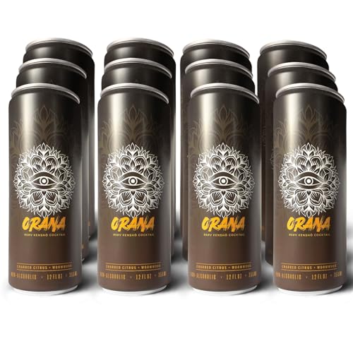 RSRV Non-Alcoholic Cocktail, Kensho Cocktail, Non-Alcoholic Beverage Replacement (Orana - Charred Citrus and Wormwood, 12oz, 12Pack) 8