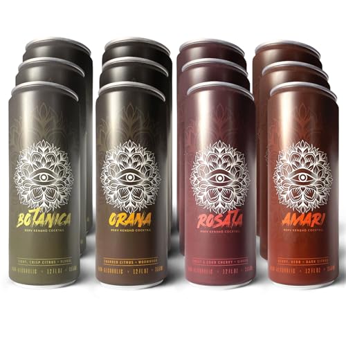 RSRV Non-Alcoholic Cocktail, Kensho Cocktail, Non-Alcoholic Beverage Replacement (Variety Pack - 4 unique flavors, 12oz, 12Pack) 2