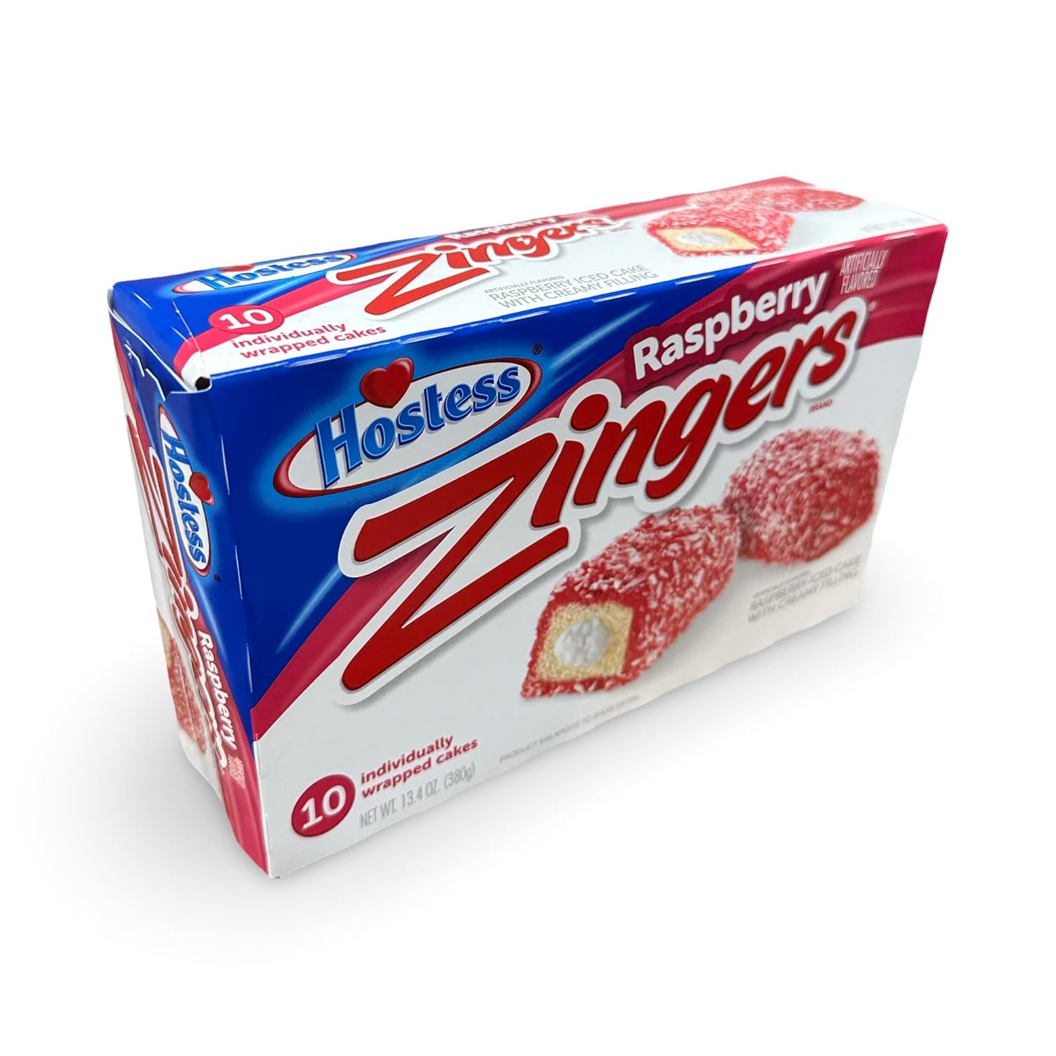 Hostess Raspberry Zinger Multi-Pack 10 Pack Box, 13.4 Ounce, 6 Per Case (60 Total Zingers) 2