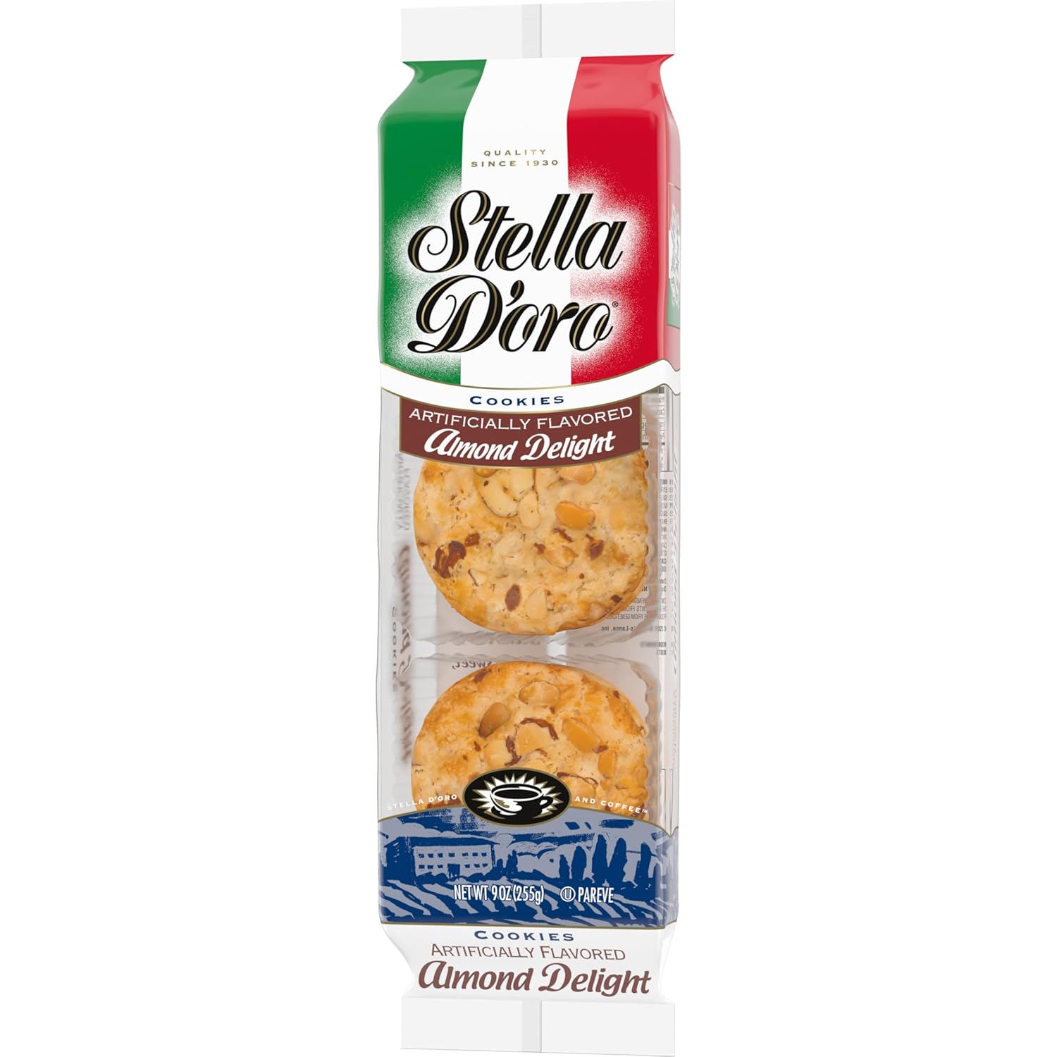 Stella Doro Cookies Artificially Flavored Almond Delight 9 Oz. Pack Of 3.