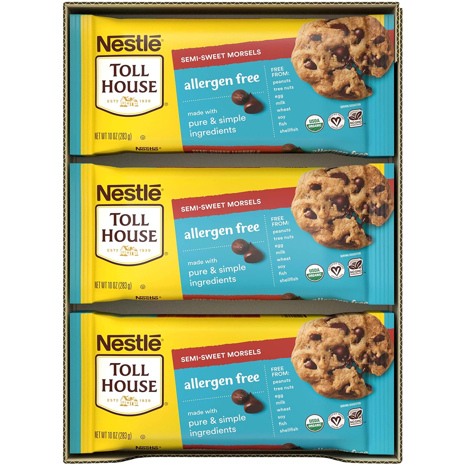 NESTLE TOLL HOUSE Allergen Free Semi-Sweet Morsels 15-10 oz. Bags 2