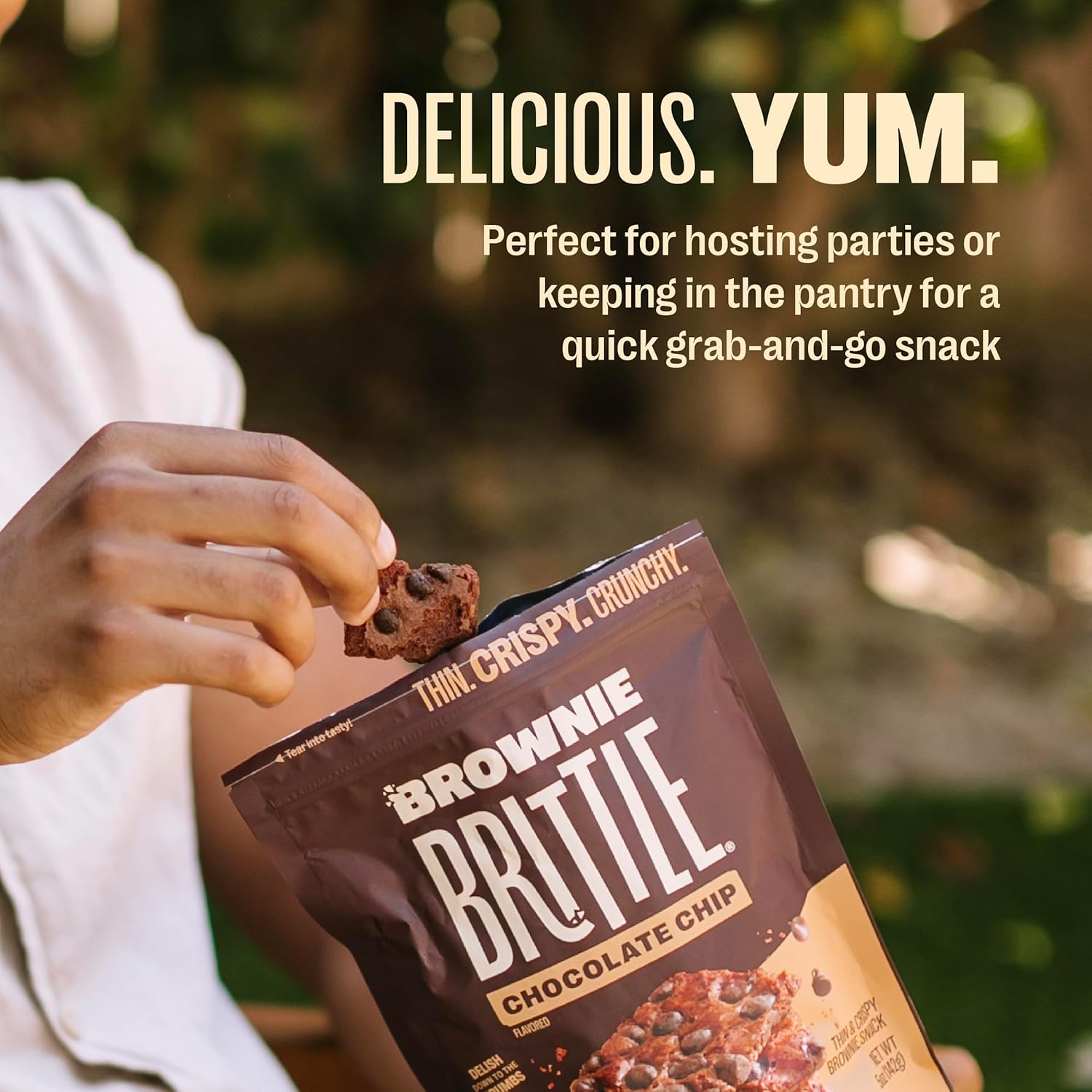 Brownie Brittle � Variety Pack Thin and Crispy Sweet Snacks (Pack of 6, 5 oz), Rich Gourmet Brownie Bites Dessert 3