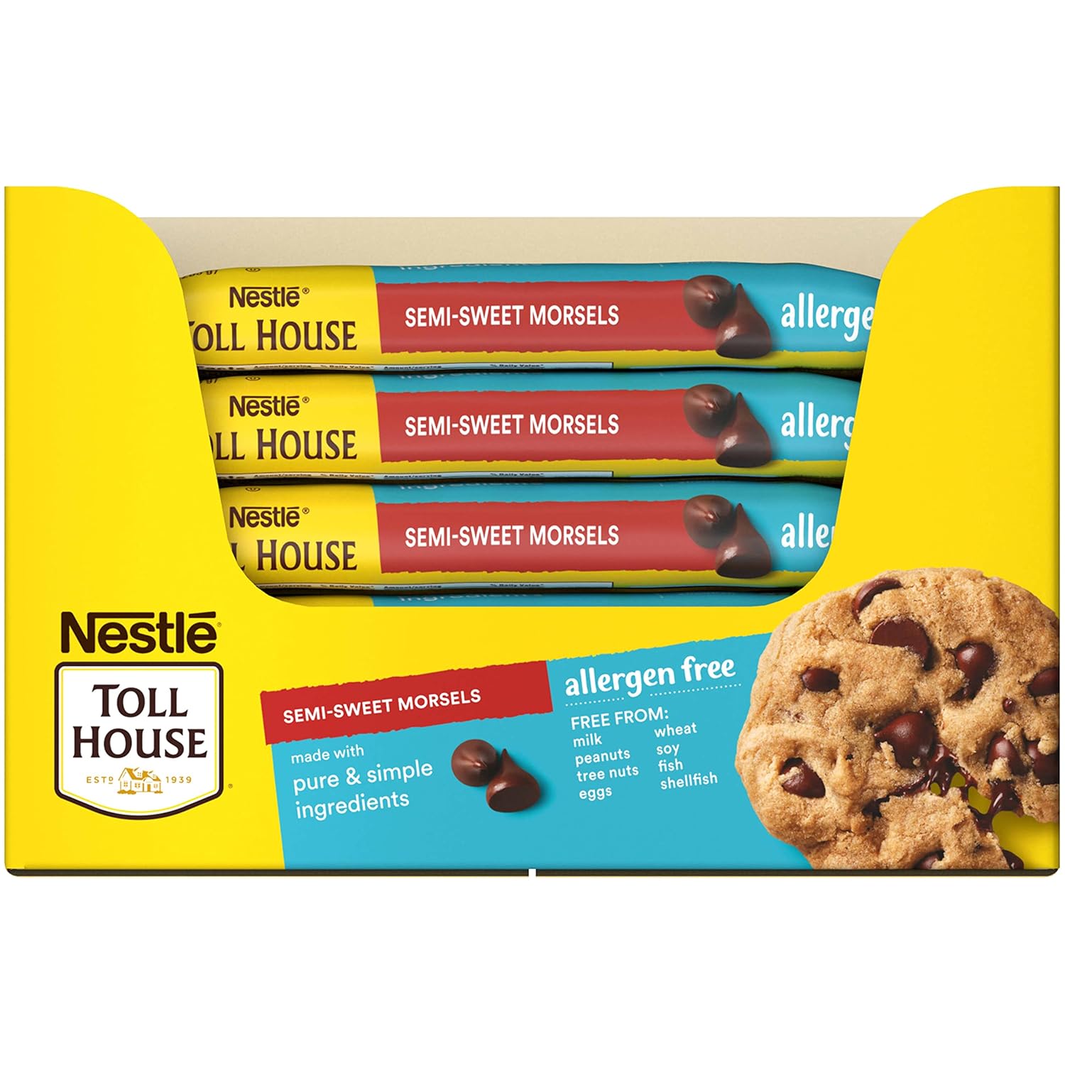 NESTLE TOLL HOUSE Allergen Free Semi-Sweet Morsels 15-10 oz. Bags
