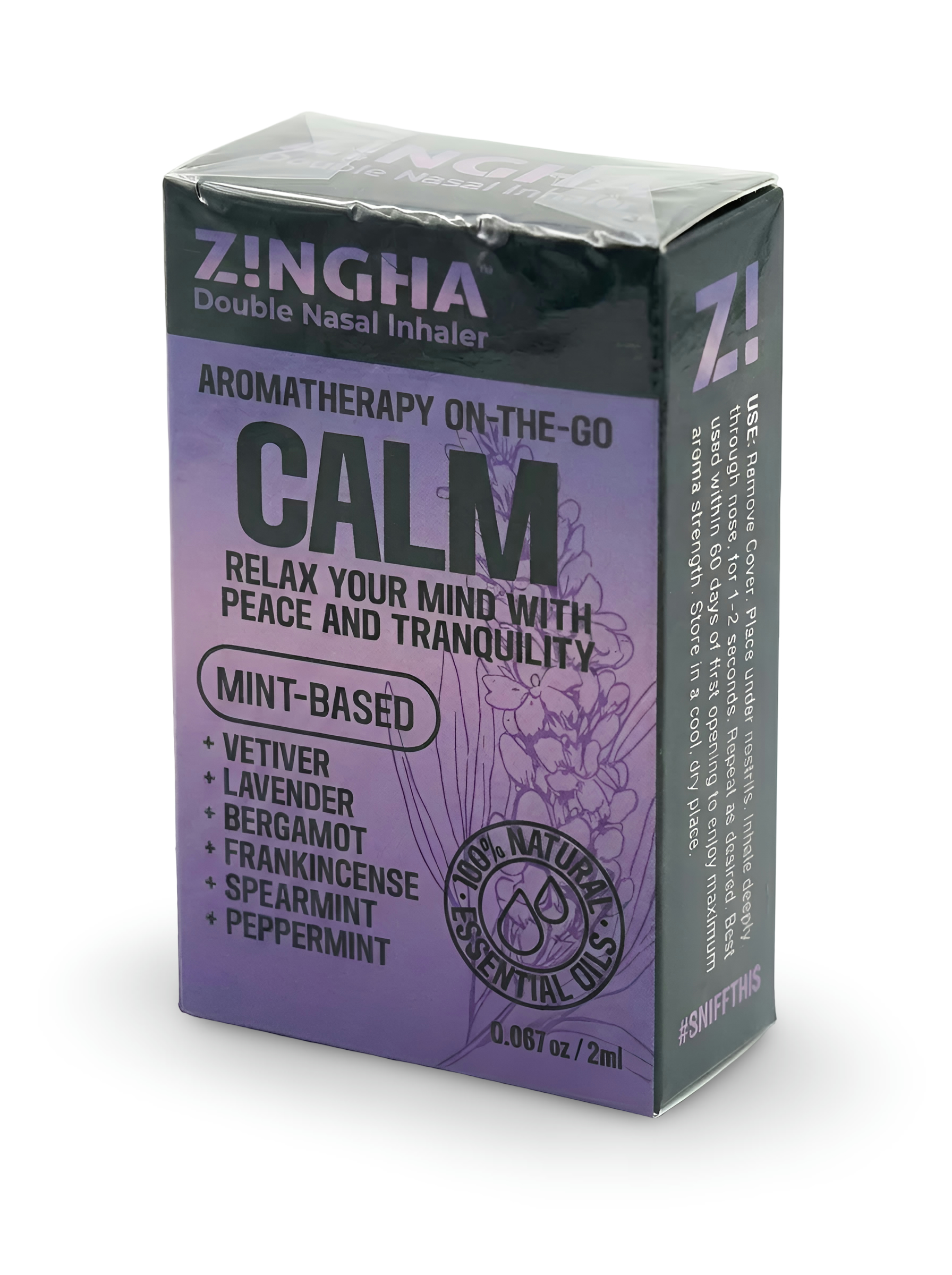 Z!NGHA Double Aromatherapy Nasal Inhalers, Choose Your Flavor (20+