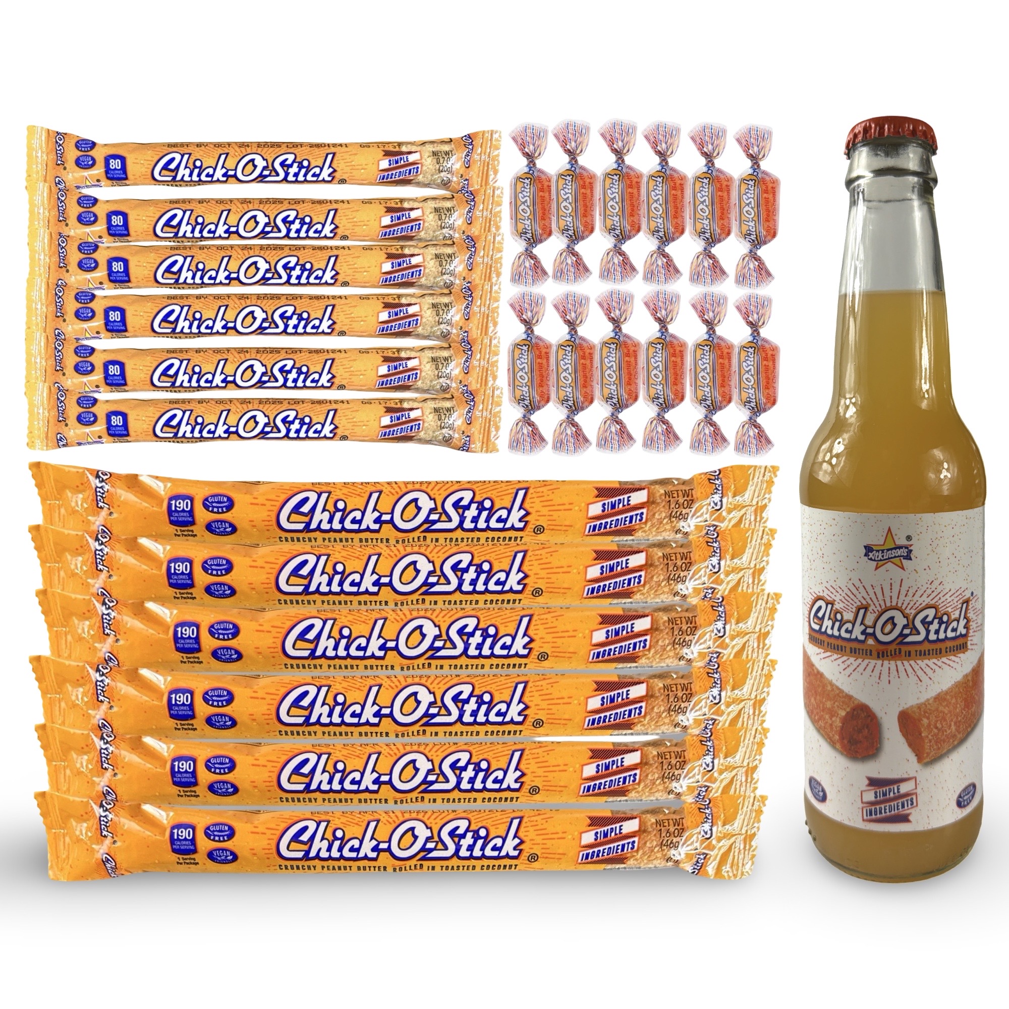 Chick O Stick Ultimate Assortment | 1 Soda, 6 King Size, 6 Regular & 12 Nuggets