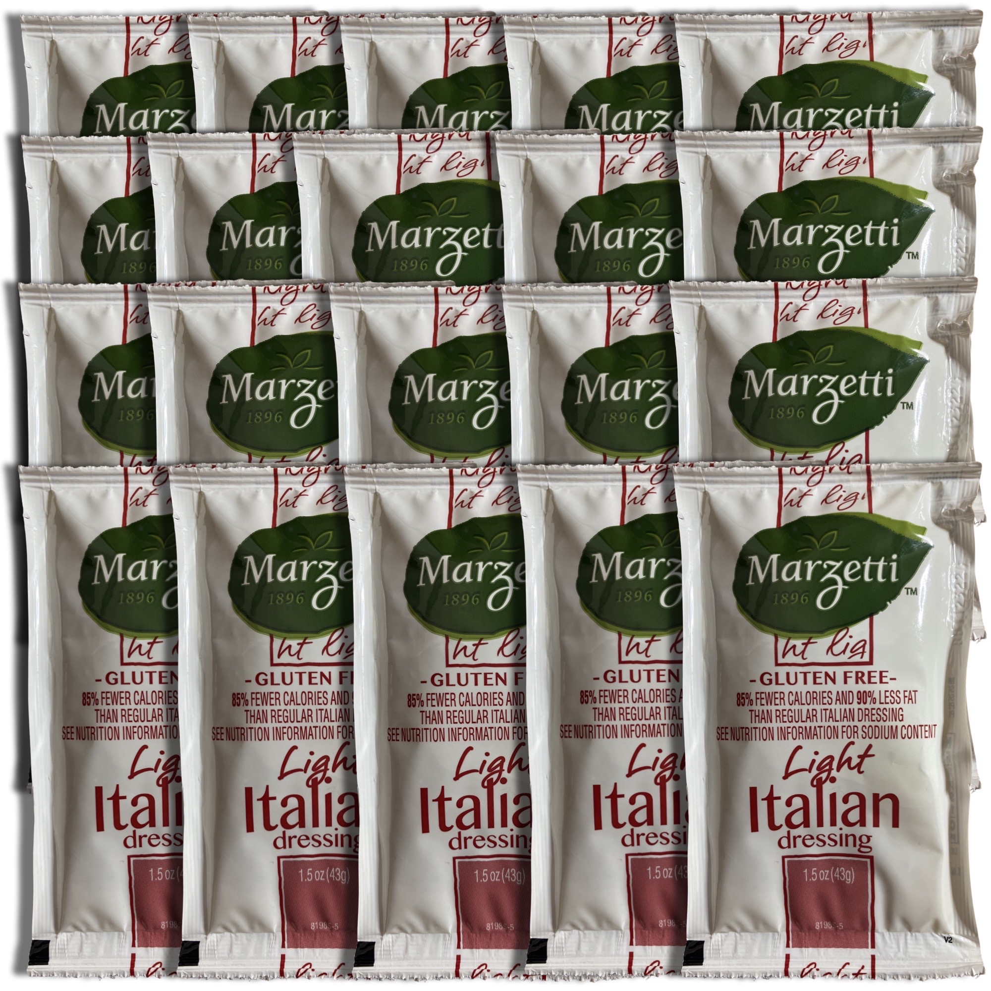 Light Italian Salad Dressing Packets | Value Pack | 1.5 Ounce | 20 Count