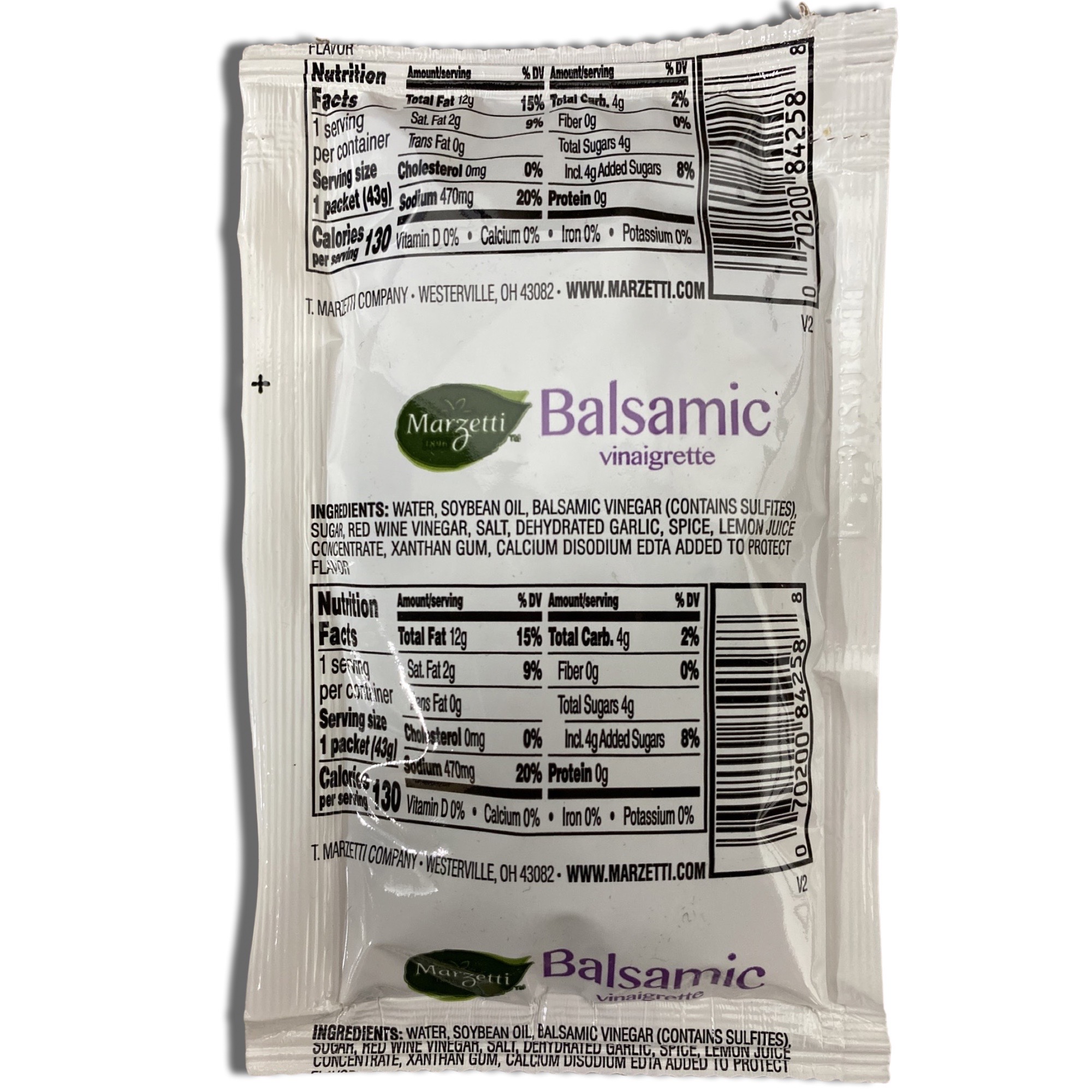 Balsamic Vinaigrette Salad Dressing Packets | 1.5 Ounce | 20 Count Value Pack 3