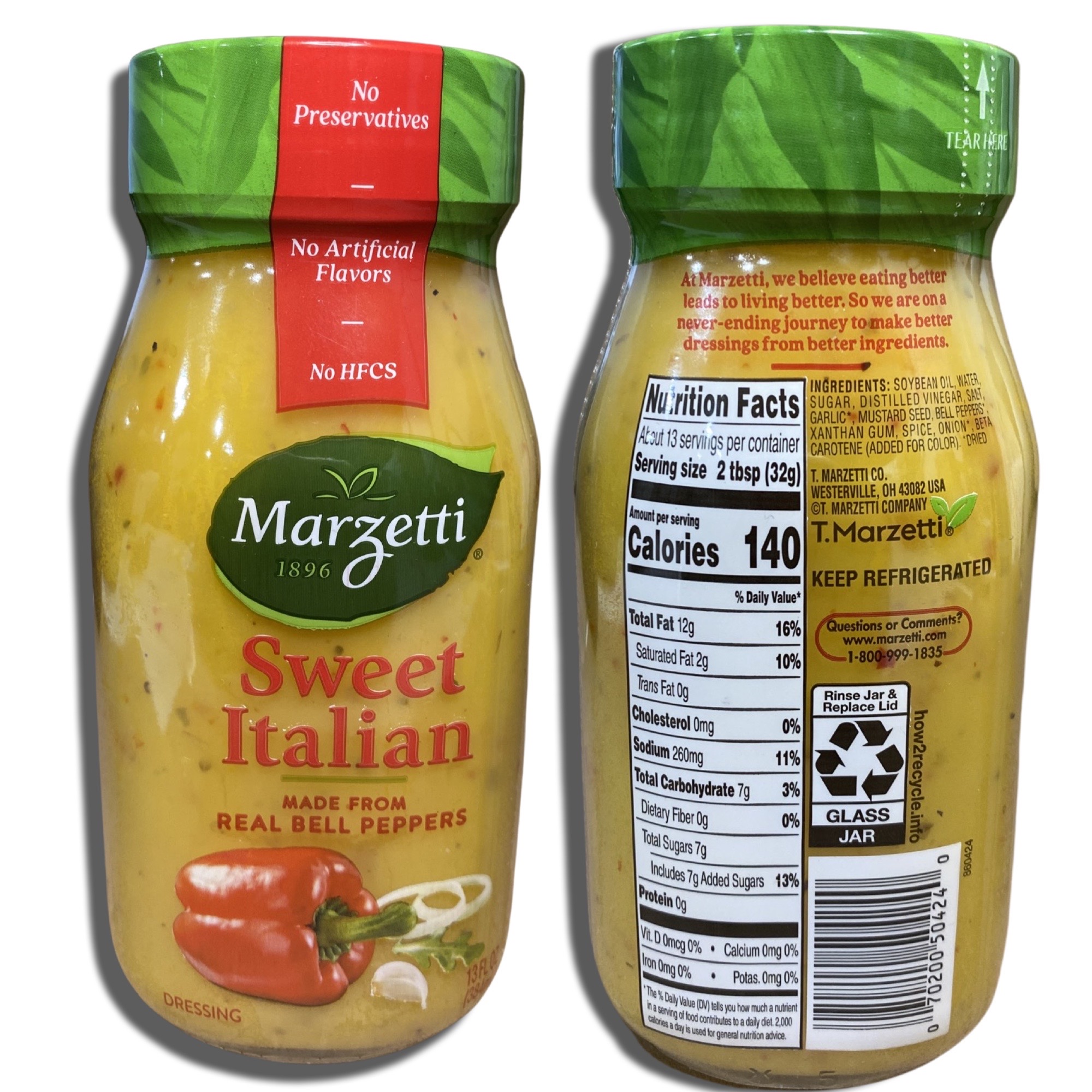 Sweet Italian Salad Dressing   13 Ounce Jar | Value Pack of 3 7