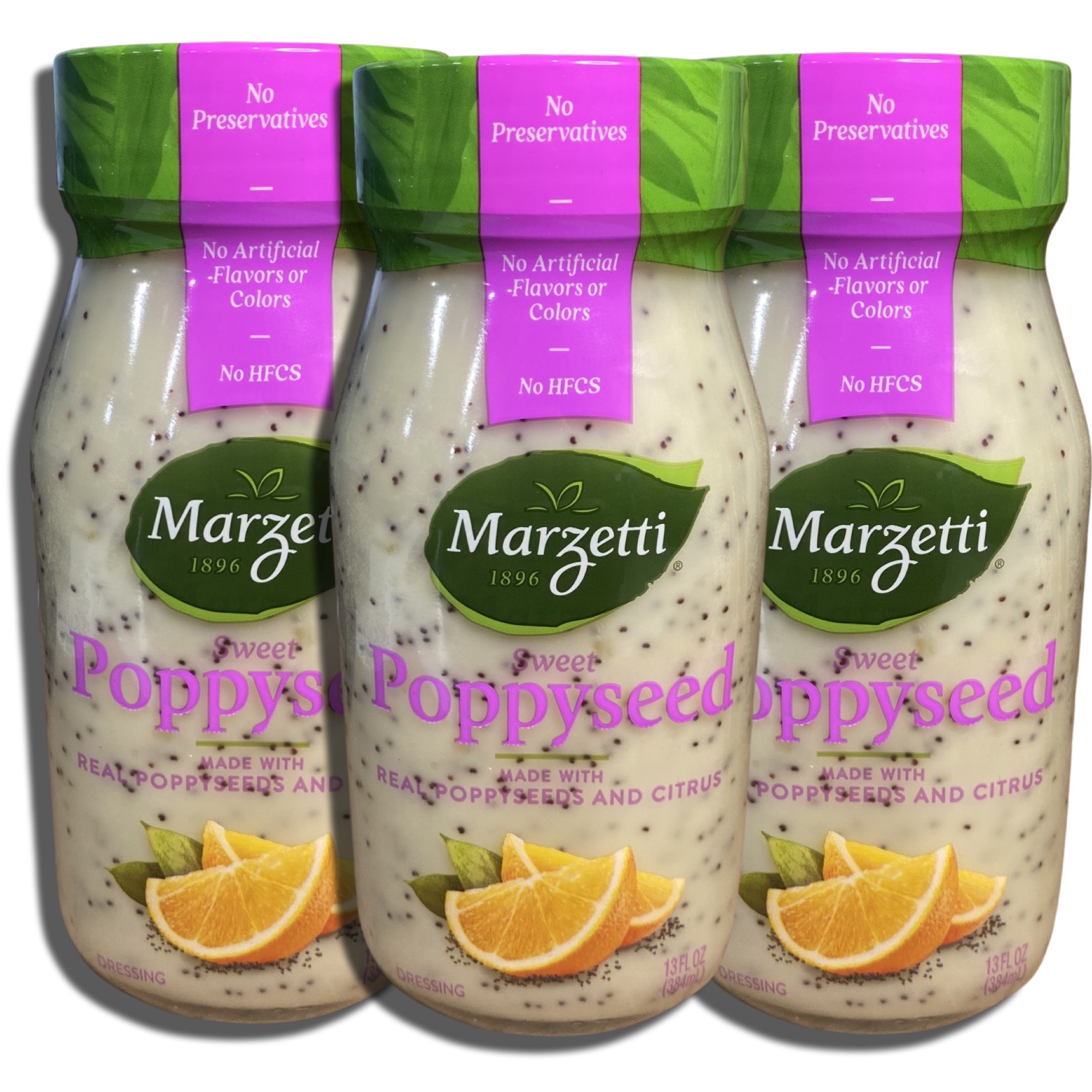 Marzetti Sweet Poppyseed Citrus Salad Dressing, 13 Oz, 3 Pack