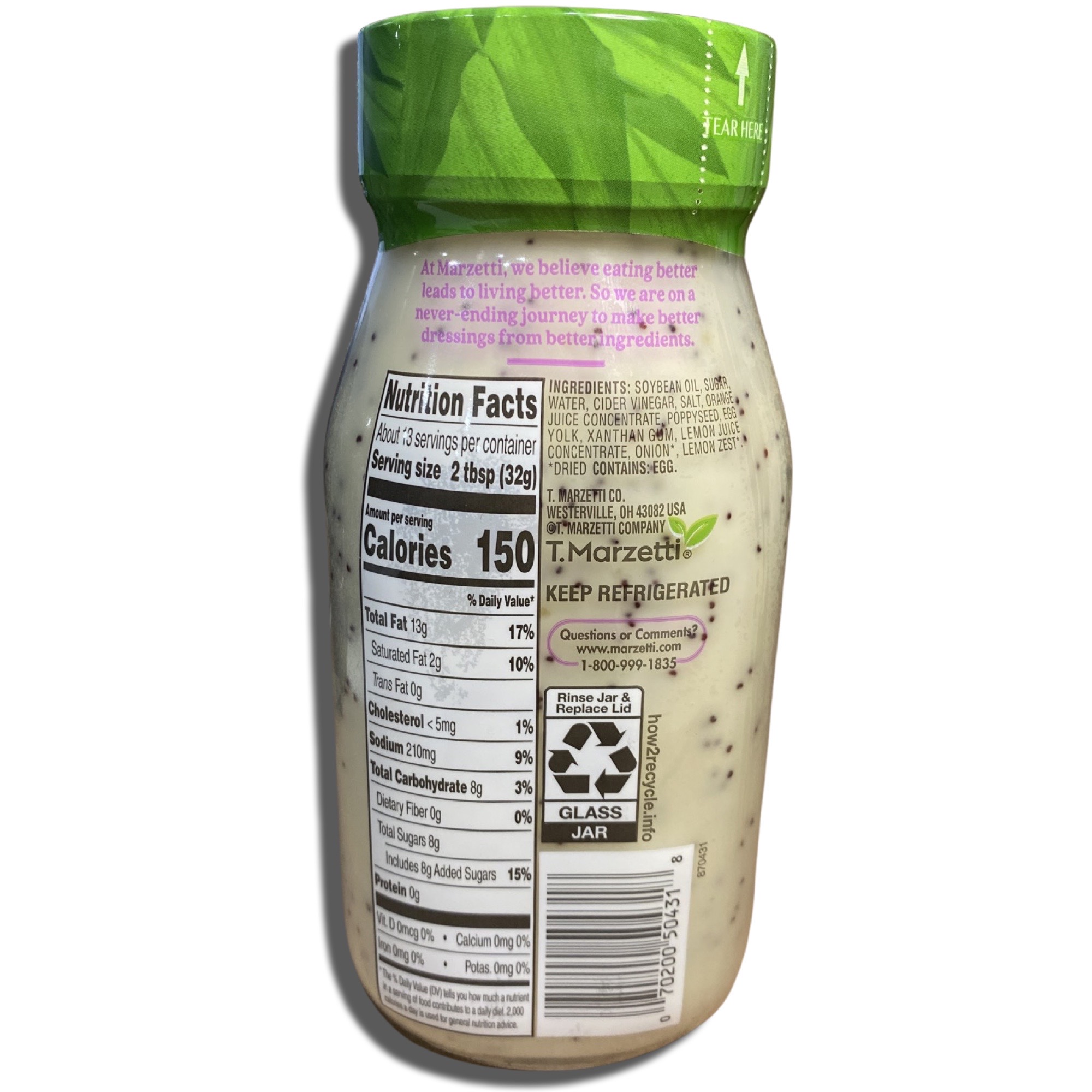 Marzetti Sweet Poppyseed Citrus Salad Dressing, 13 Oz, 3 Pack 3