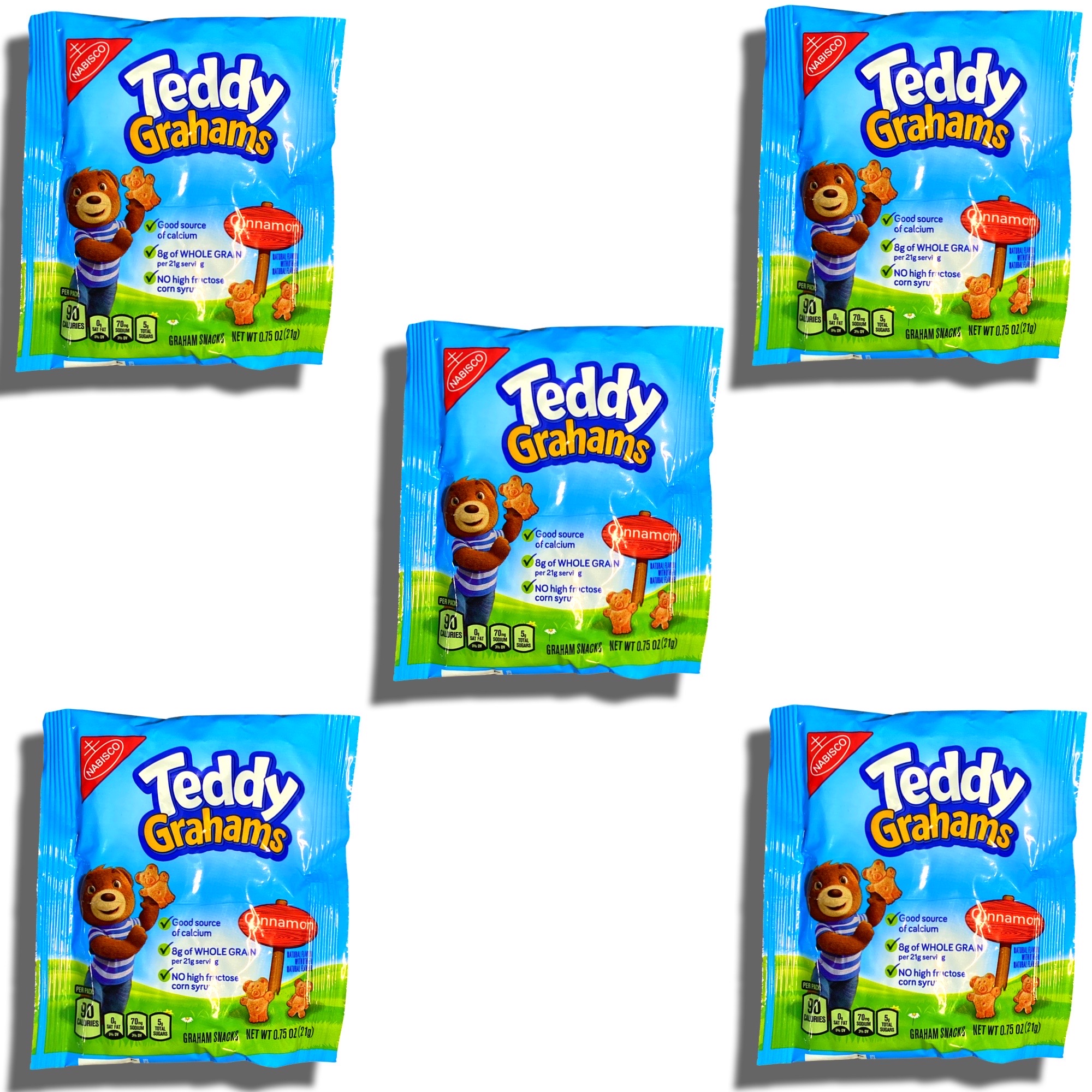 Cinnamon Teddy Bear Graham Crackers Snack Packs | .75 Oz | 25 Total 7