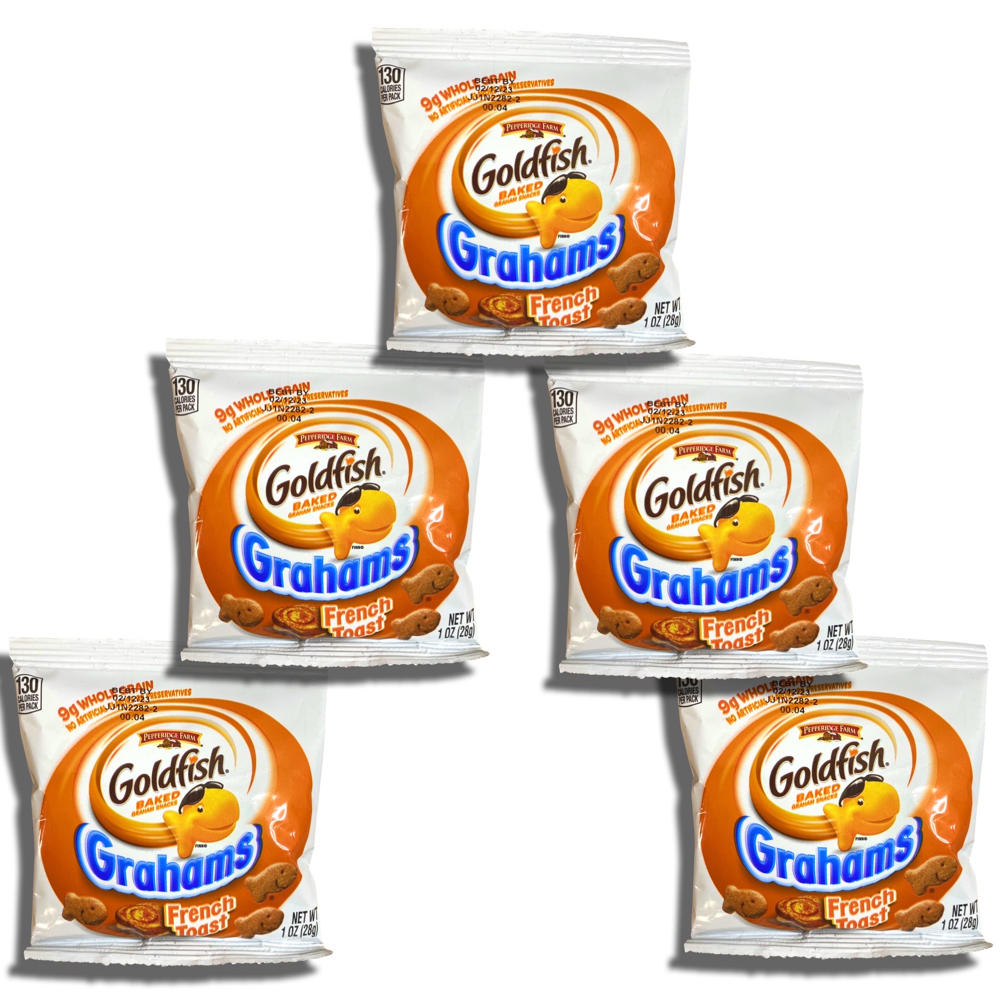 Whole Grain French Toast Gold Fish Graham Crackers To Go School Snacks, 30 Pack 5