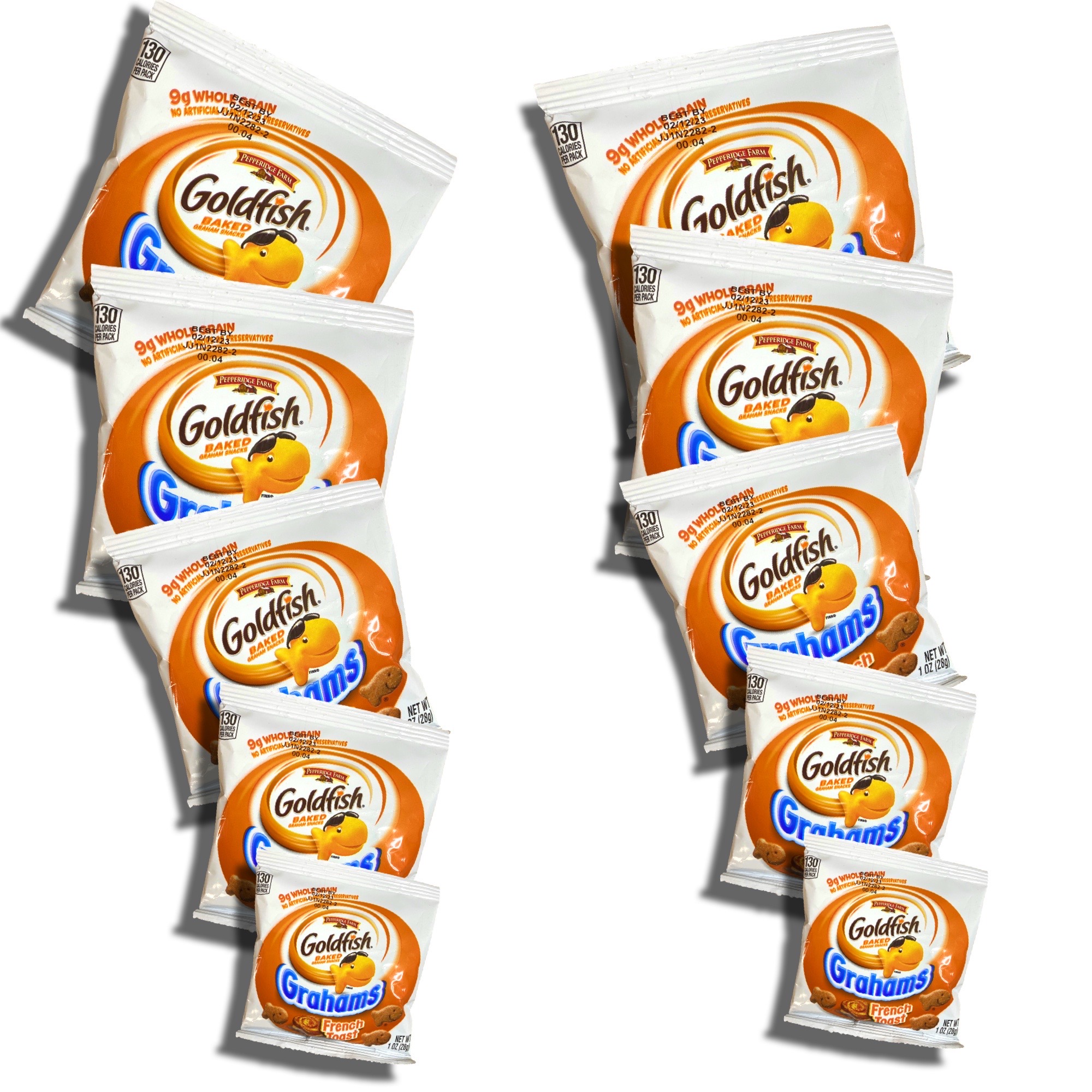 Whole Grain French Toast Gold Fish Graham Crackers To Go School Snacks, 30 Pack 7