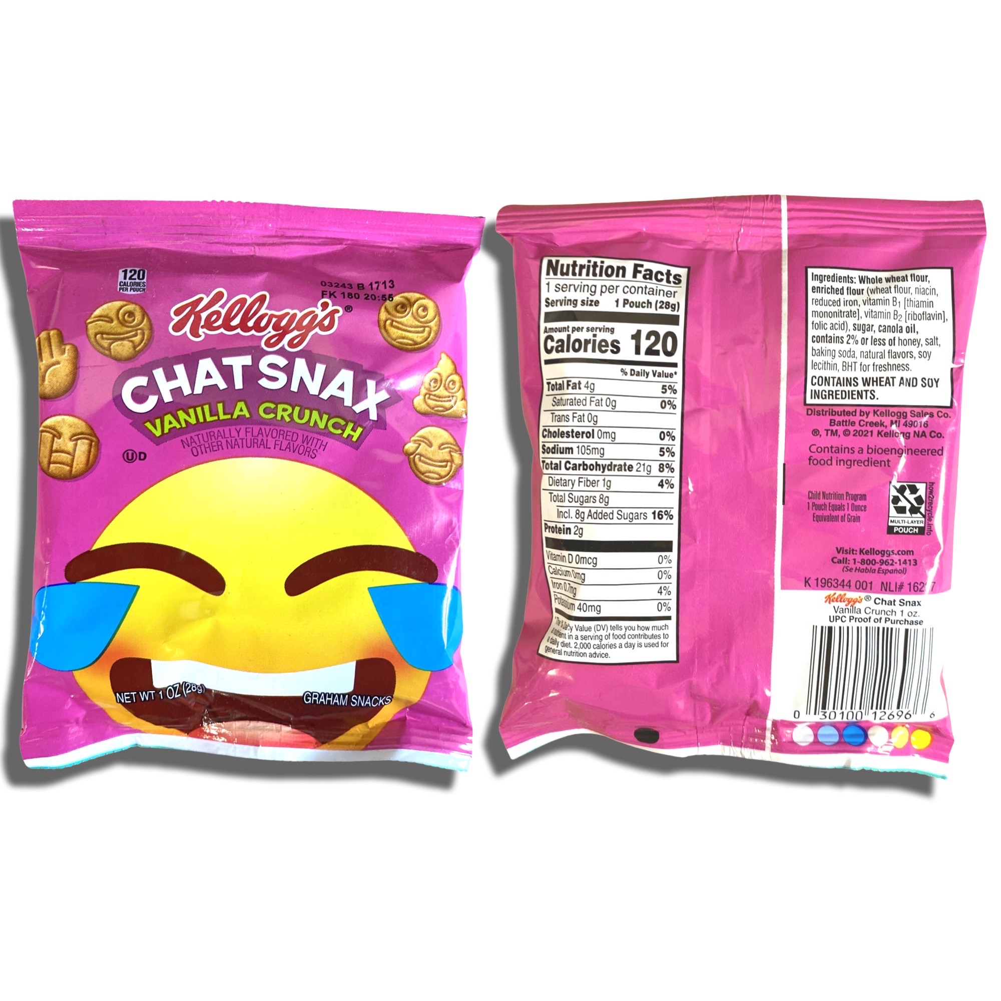Chat Snax Graham Crackers | 1 Ounce | Vanilla Crunch | Pack of 30 4