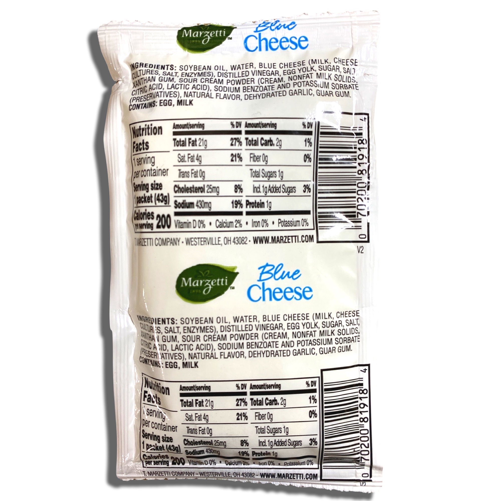 Marzetti Blue Cheese Salad Dressing Packets | 1.5 Ounce | Value Pack of 20 3