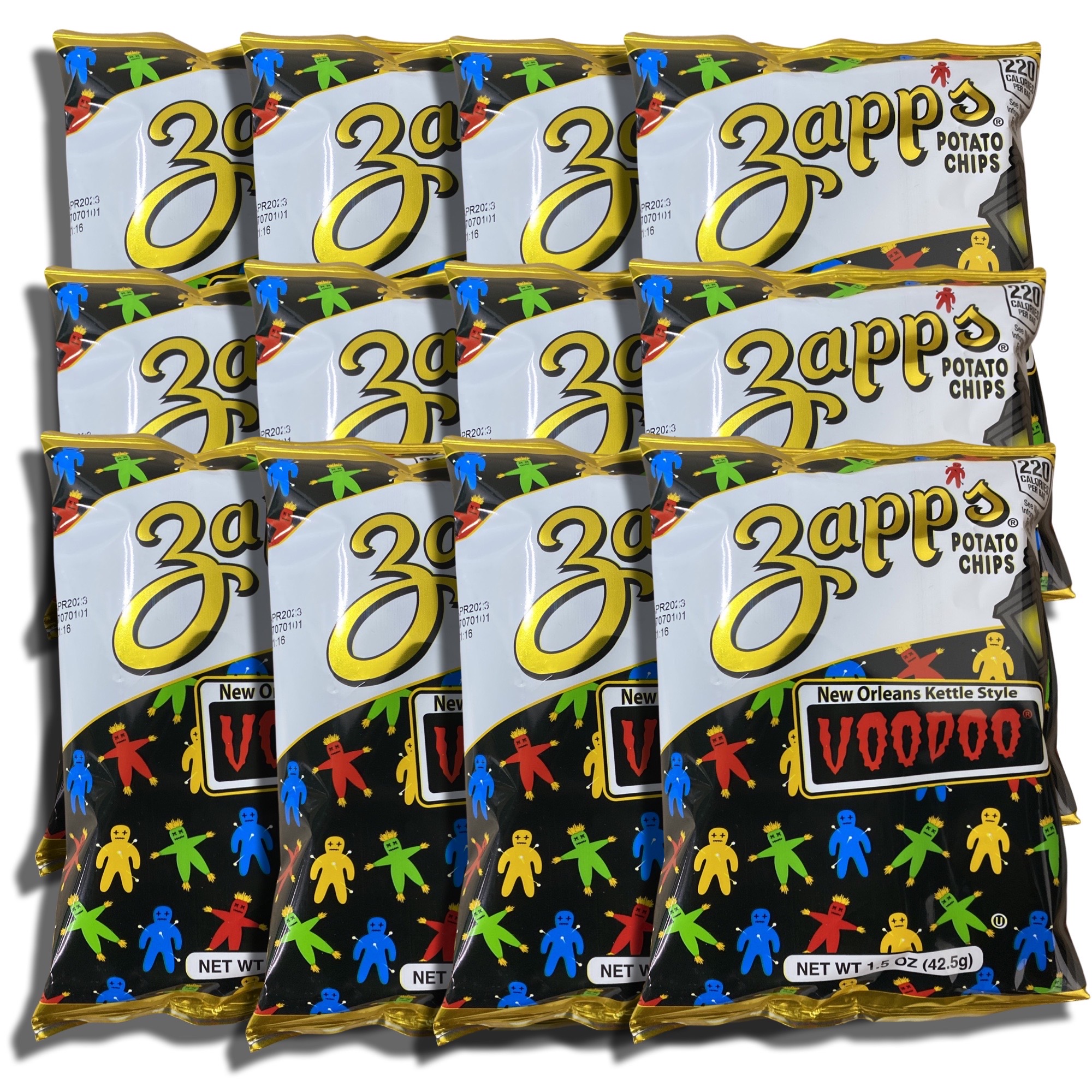 Zapp's New Orleans Kettle Style Potato Chips VooDoo | 12 Bags