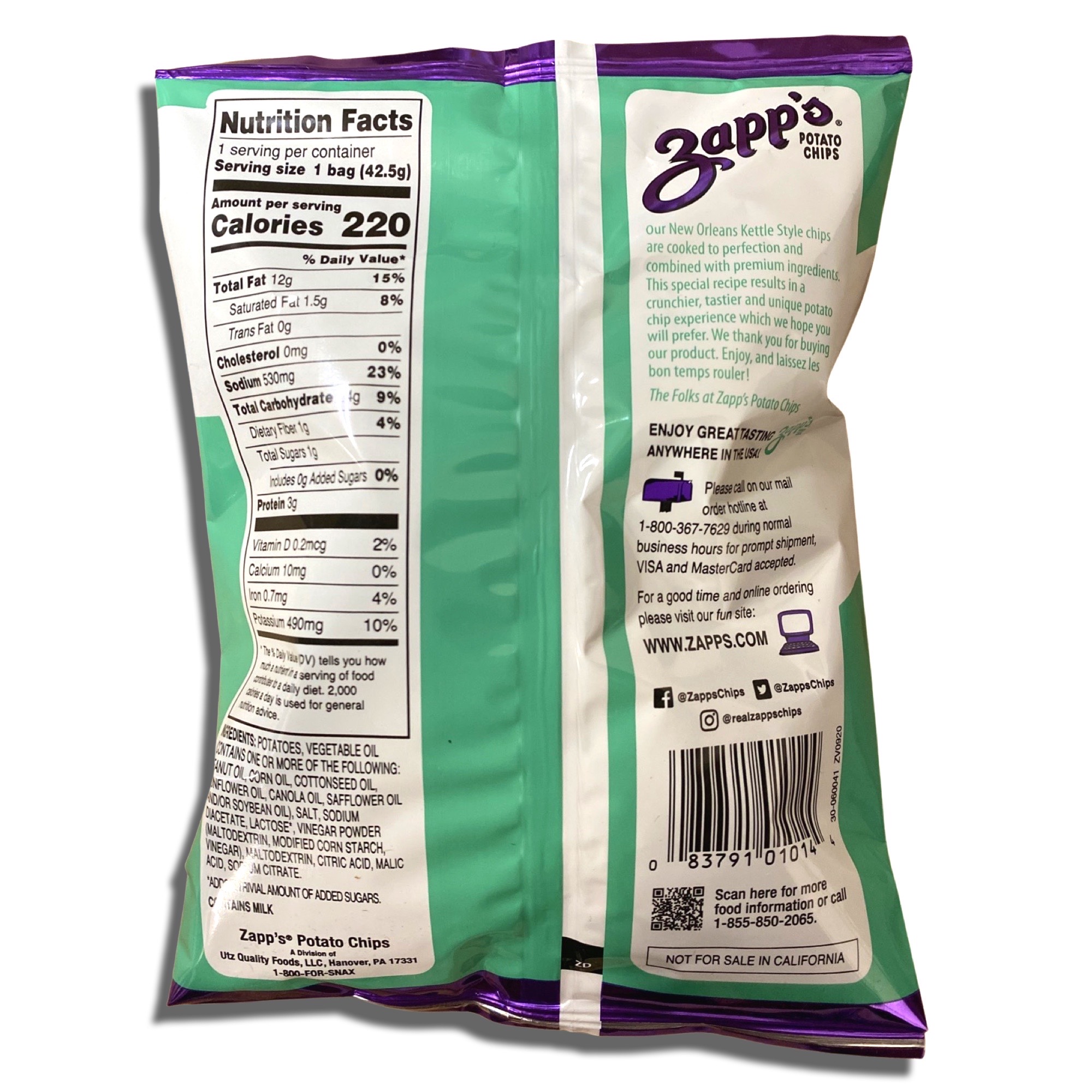 New Orleans Kettle Style Potato Chips Salt & Vinegar | 12 Bags 3