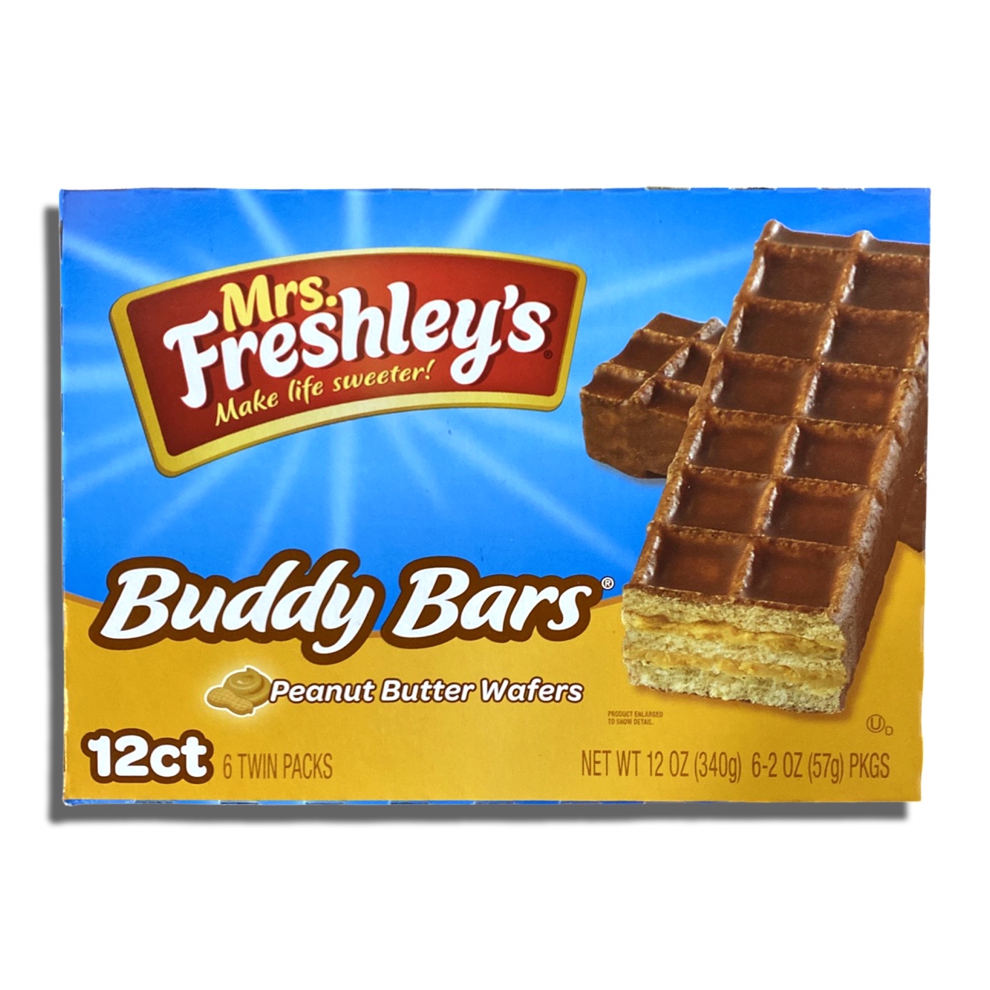 Mrs. Freshley's Buddy Bars Peanut Butter Chocolate Wafers | 36 Total Buddy Bars 5