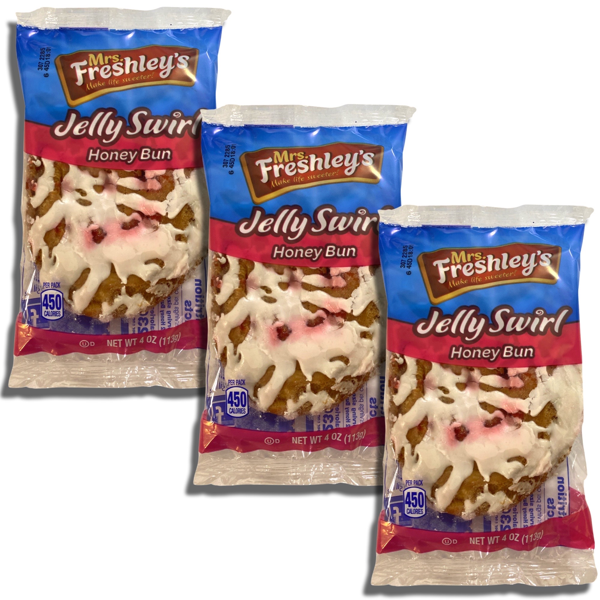 Mrs. Freshley's Jelly Swirl Honeybuns Value Pack   18 Pack 6