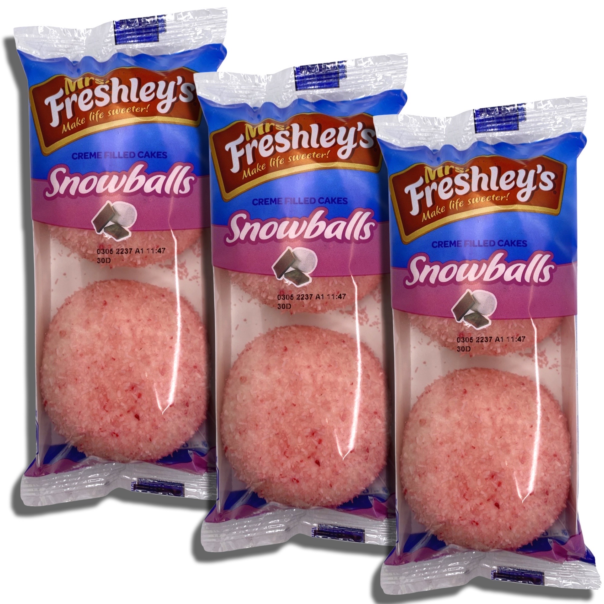 Mrs. Freshley's Snowball Snack Cake 2-packs | 8 Count (16 Pieces) 3