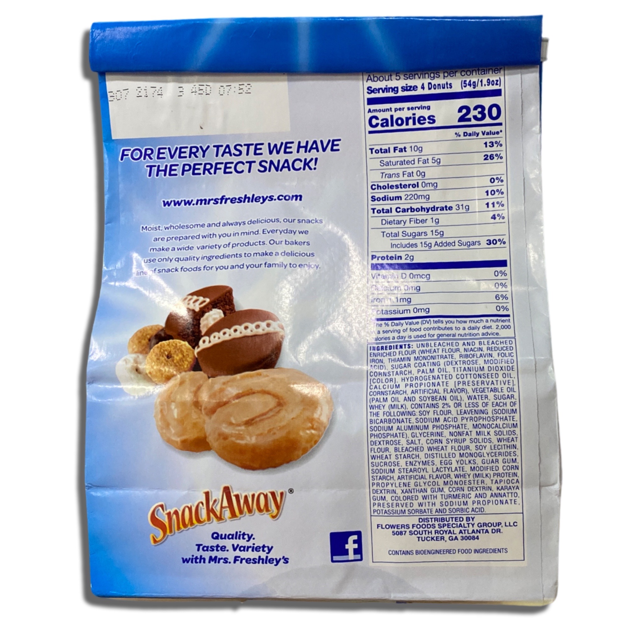 Powdered Sugar Mini Donuts by Mrs. Freshley's   10 Oz Bag | Value Pack of 3 7