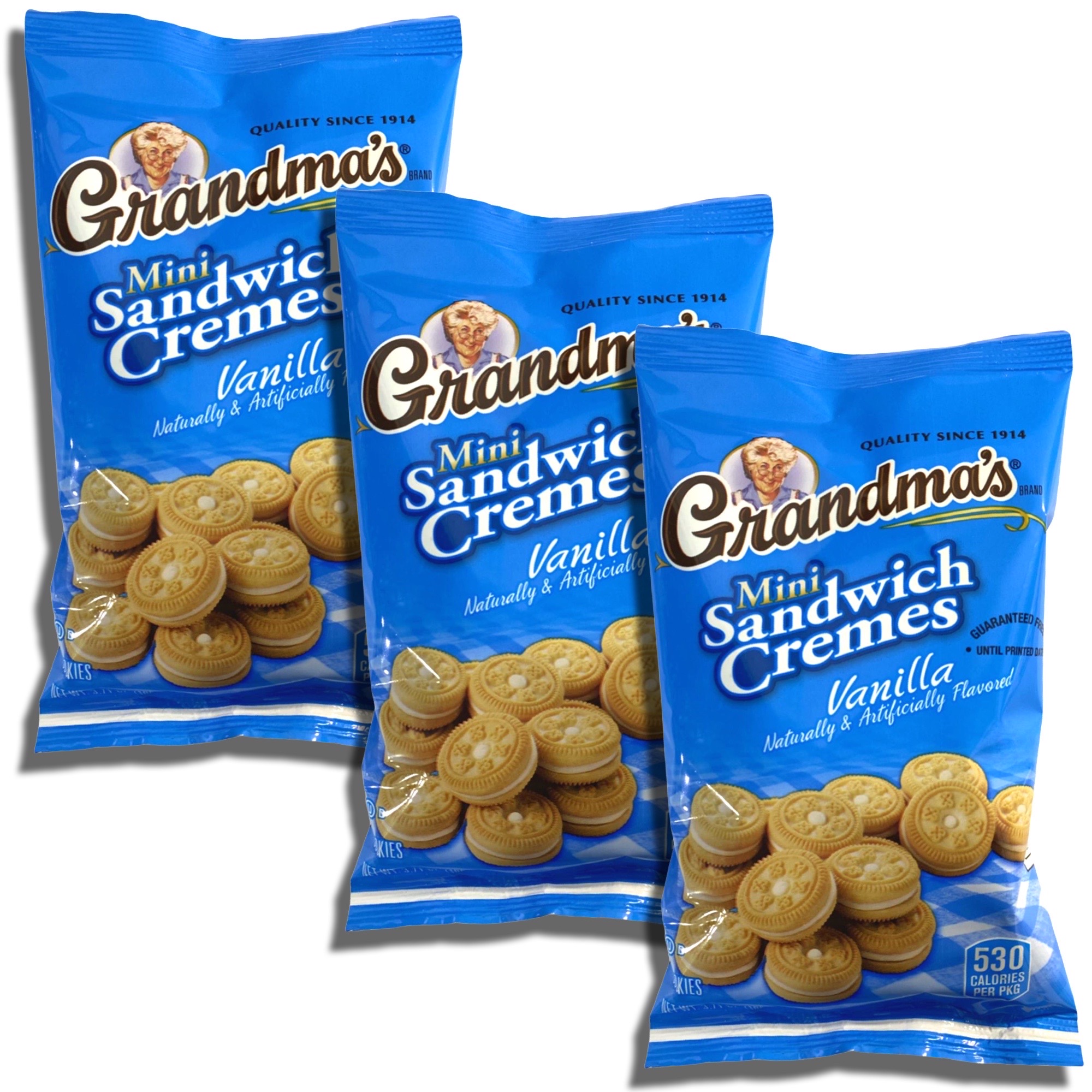 Grandma's Mini Vanilla Sandwich Cremes, 3.71 Oz Big Bags, 12 Pack 3