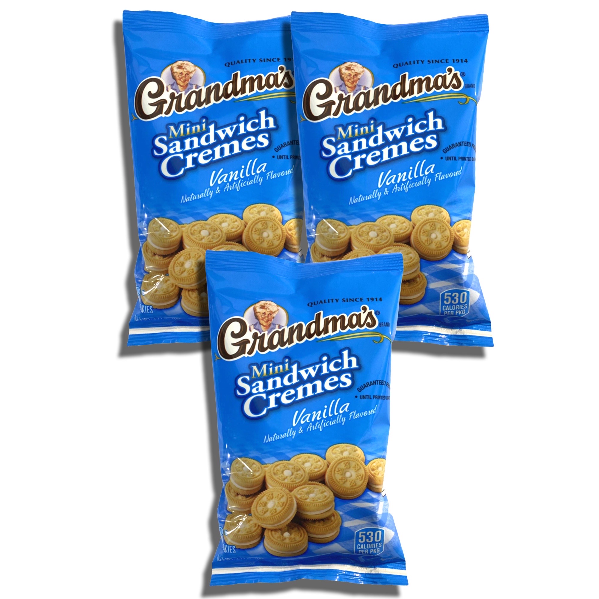 Grandma's Mini Vanilla Sandwich Cremes, 3.71 Oz Big Bags, 12 Pack 5