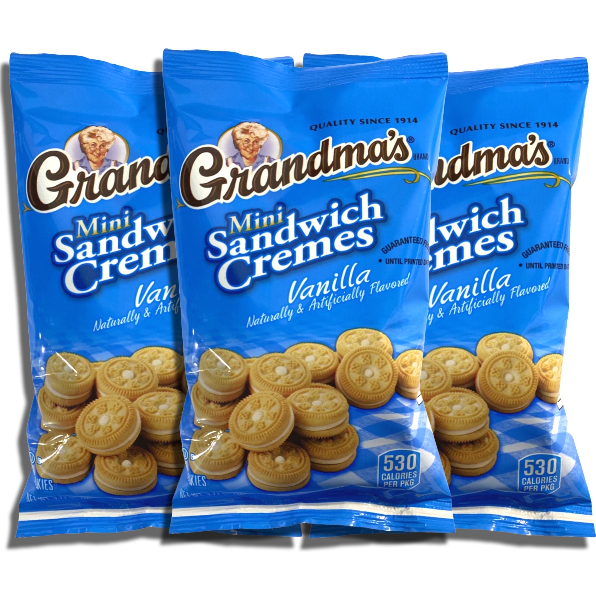 Grandma's Mini Vanilla Sandwich Cremes, 3.71 Oz Big Bags, 12 Pack 6