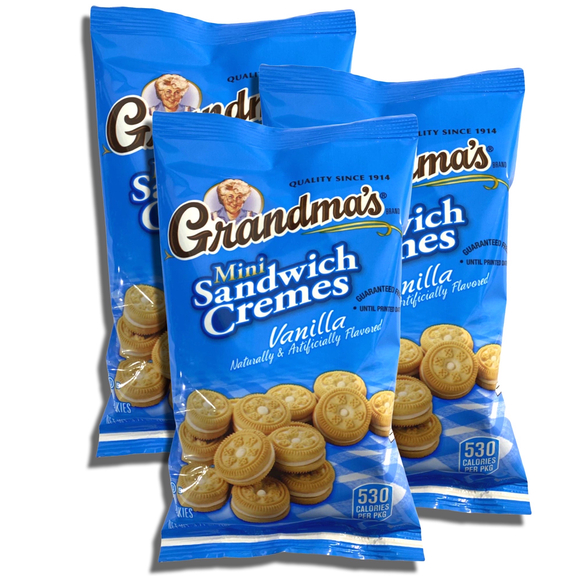 Grandma's Mini Vanilla Sandwich Cremes, 3.71 Oz Big Bags, 12 Pack 7