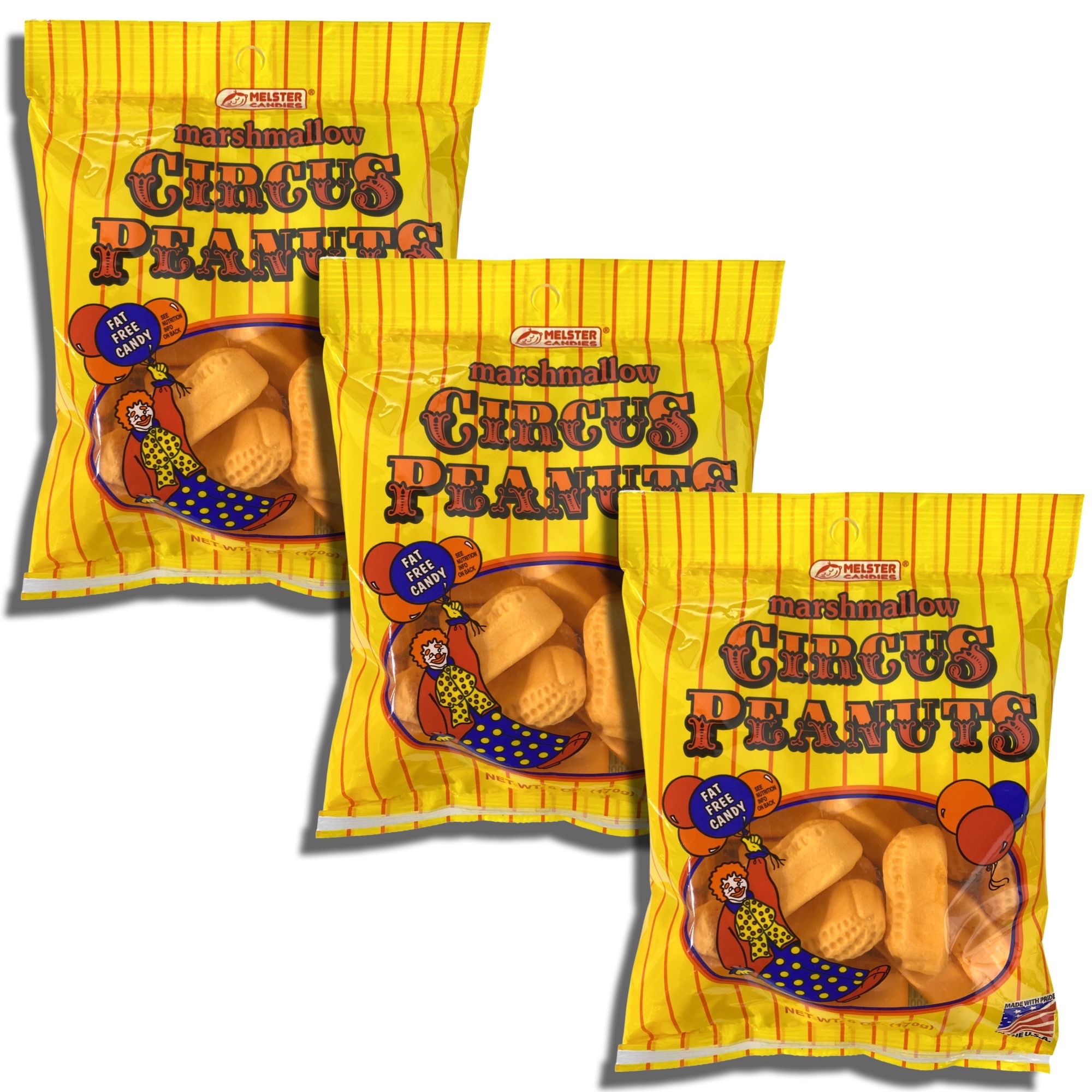 Marshmallow Circus Peanuts by Melster   6 Oz | Value Case Pack of 12 bags 2