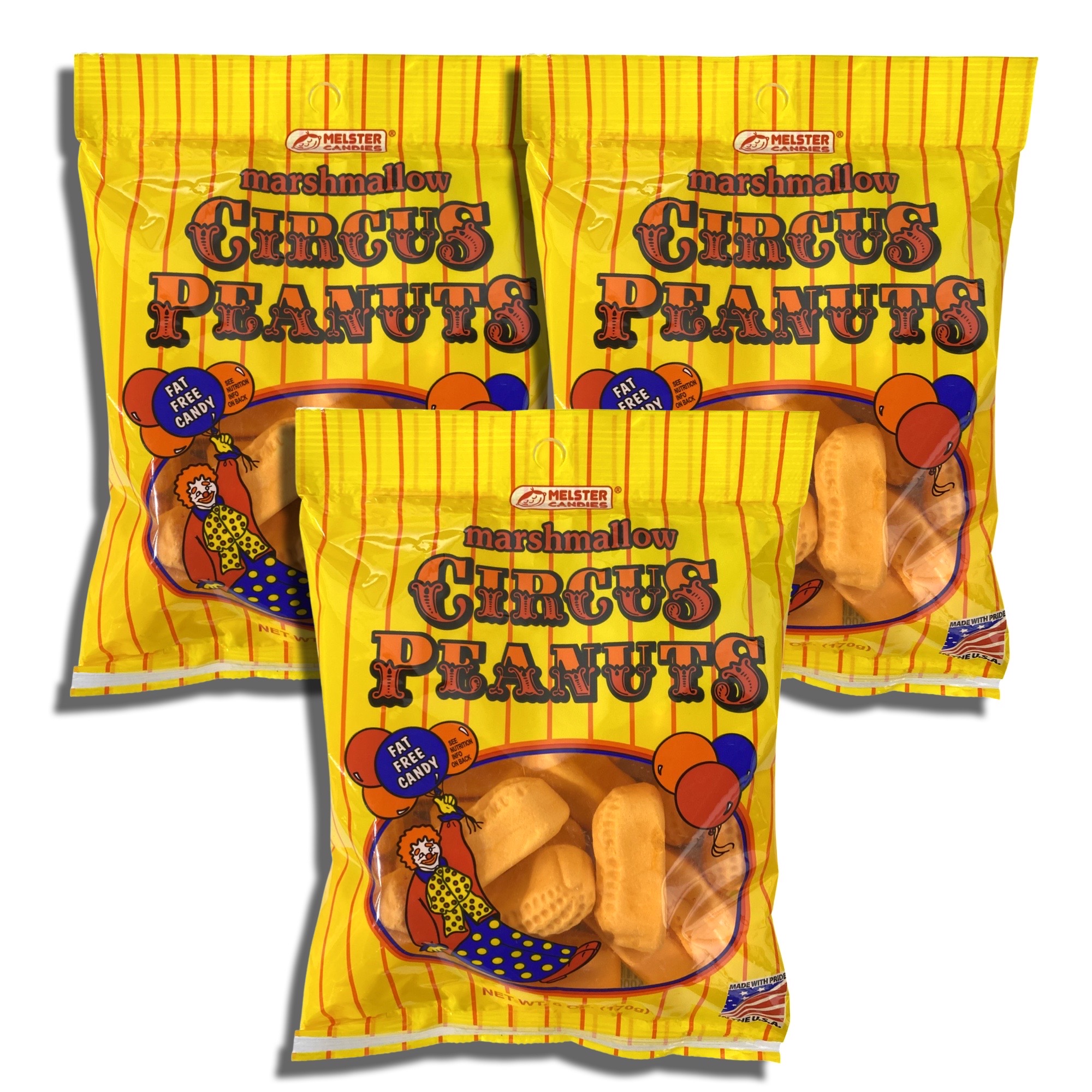 Marshmallow Circus Peanuts by Melster   6 Oz | Value Case Pack of 12 bags 4