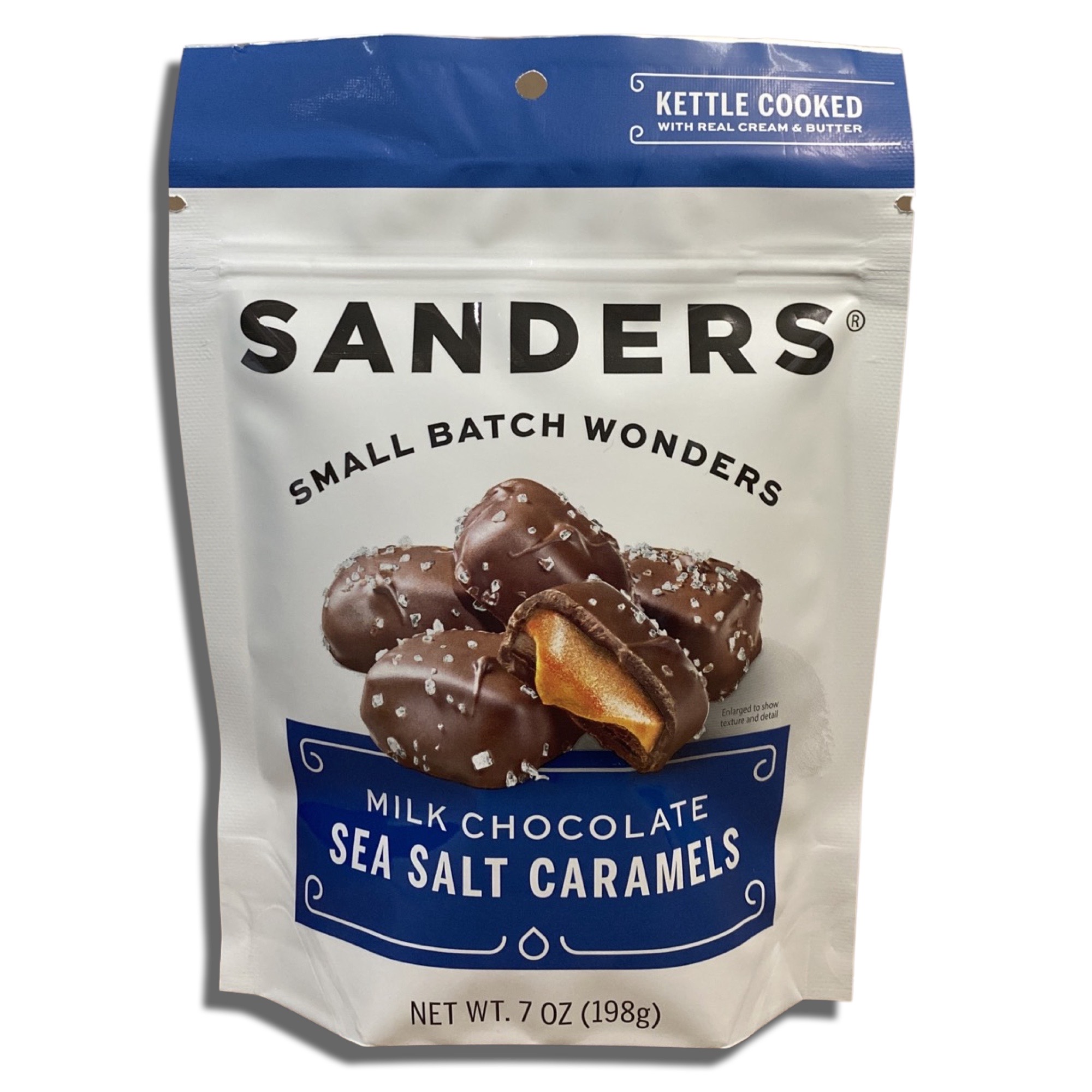 Sanders Small Batch Milk Chocolate Sea Salt Caramels 7 Oz, 2 Packs 4