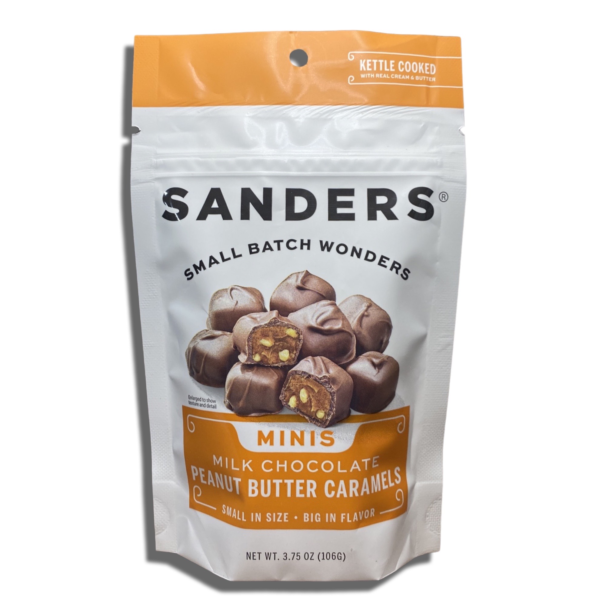 Sanders Small Batch Mini Milk Chocolate Peanut Butter Caramels | 3.75 Oz, 4 Pack 5