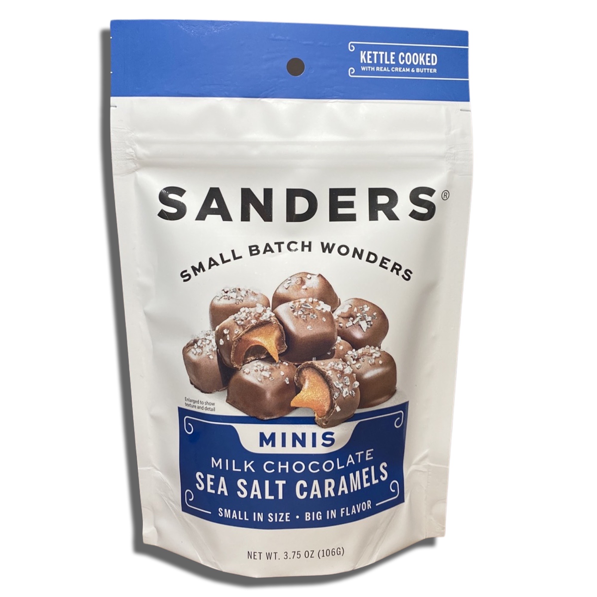 Sanders Small Batch Mini Milk Chocolate Sea Salt Caramels | 3.75 Oz, 4 Pack 6