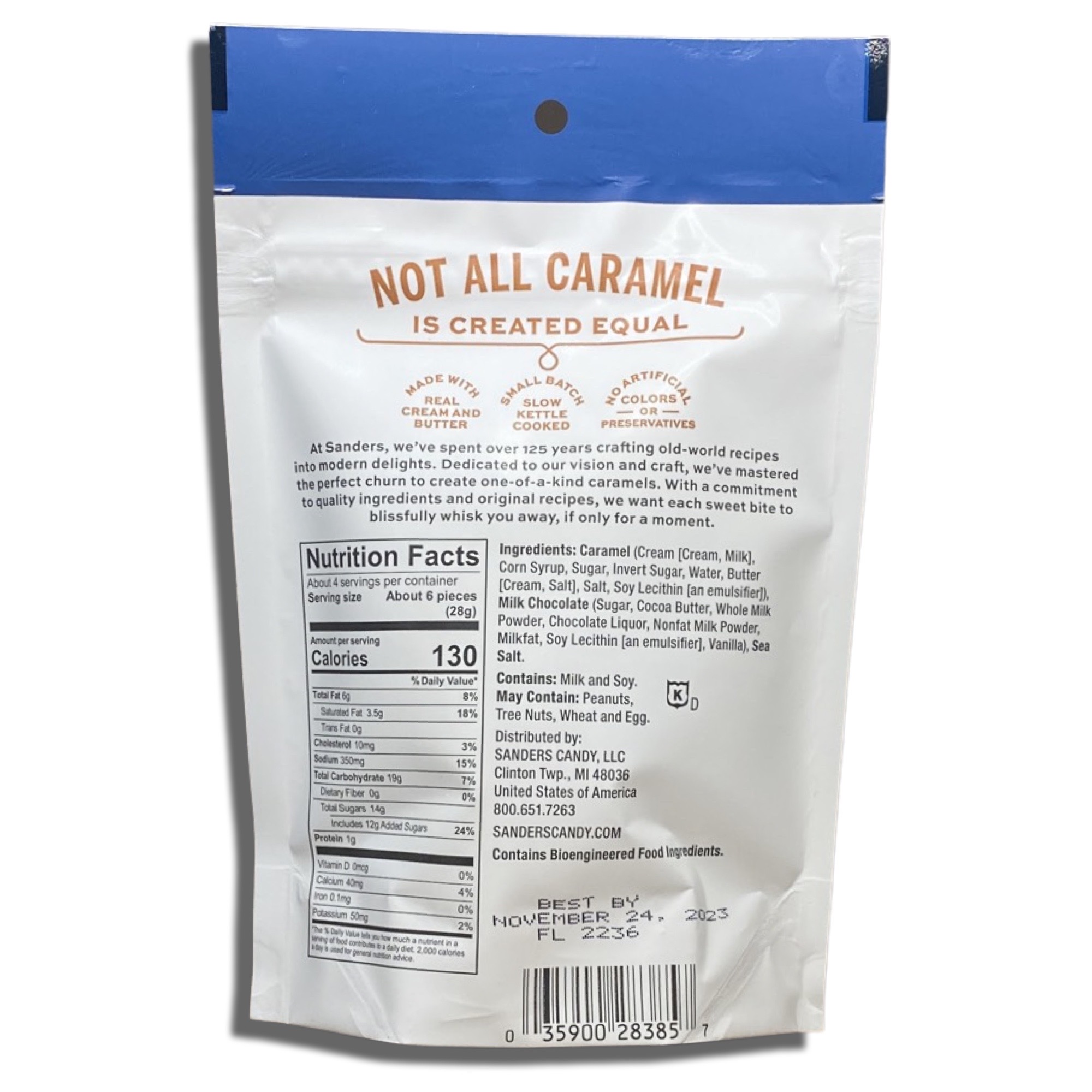 Sanders Small Batch Mini Milk Chocolate Sea Salt Caramels | 3.75 Oz, 4 Pack 7