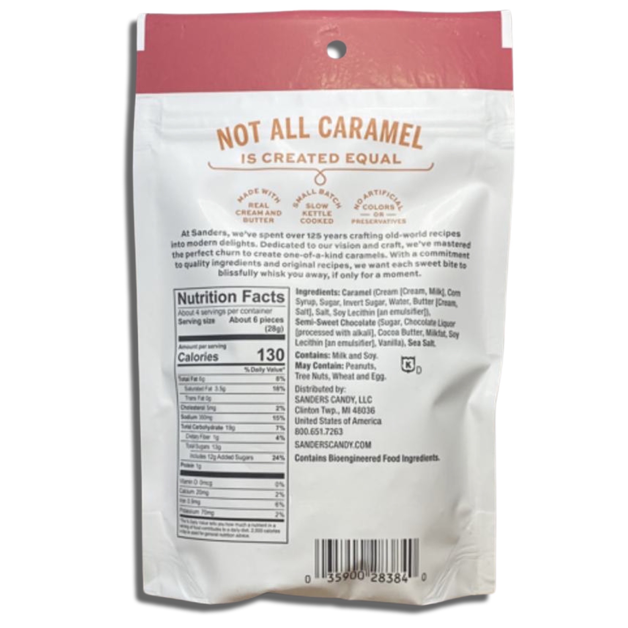 Sanders Small Batch Mini Dark Chocolate Sea Salt Caramels | 3.75 Oz, 4 Pack 7