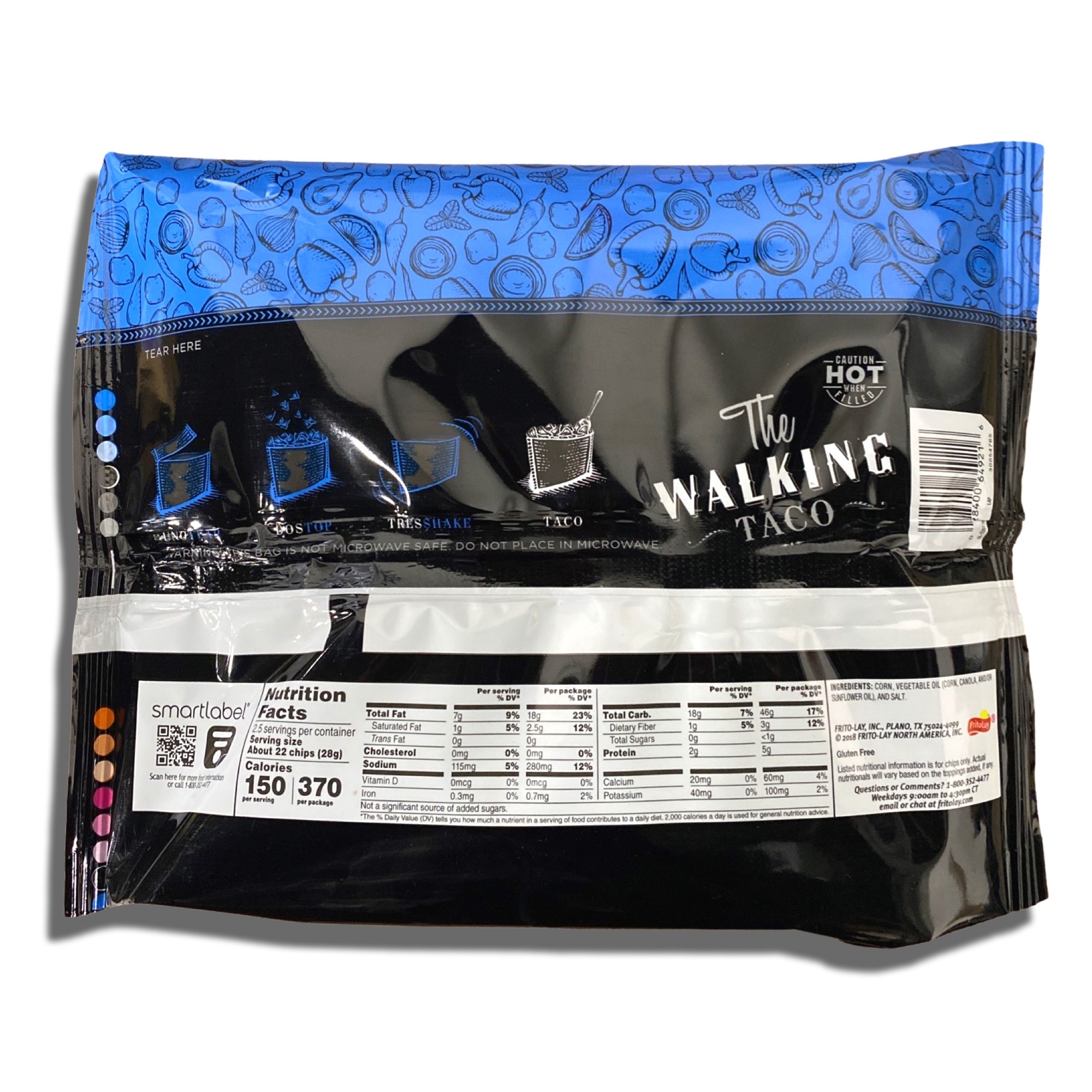 The Walking Taco Tortilla Chips Bite Size   2.5 Oz Bag | Value Pack of 9 2