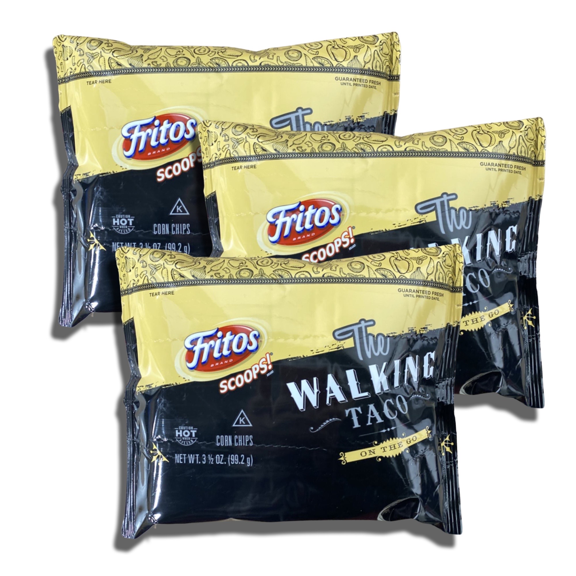Walking Taco Kits Corn Chip Scoops   3.5 Oz Bags | Value Pack of 9 3