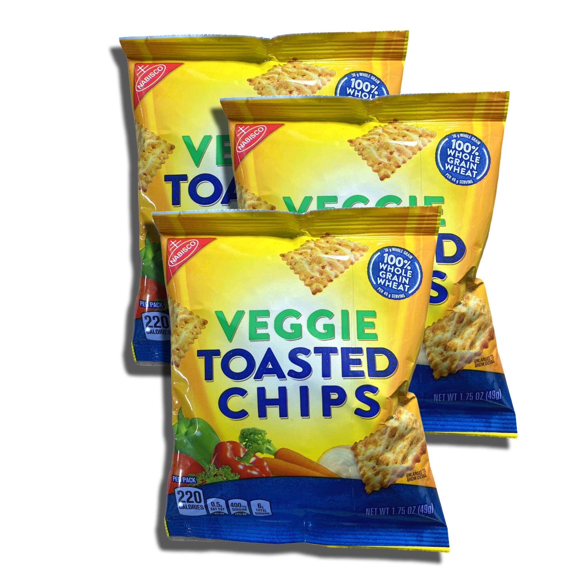 Whole Grain Veggie Wheat Thin Toasted Chips, School Snacks, 30 Pack 4