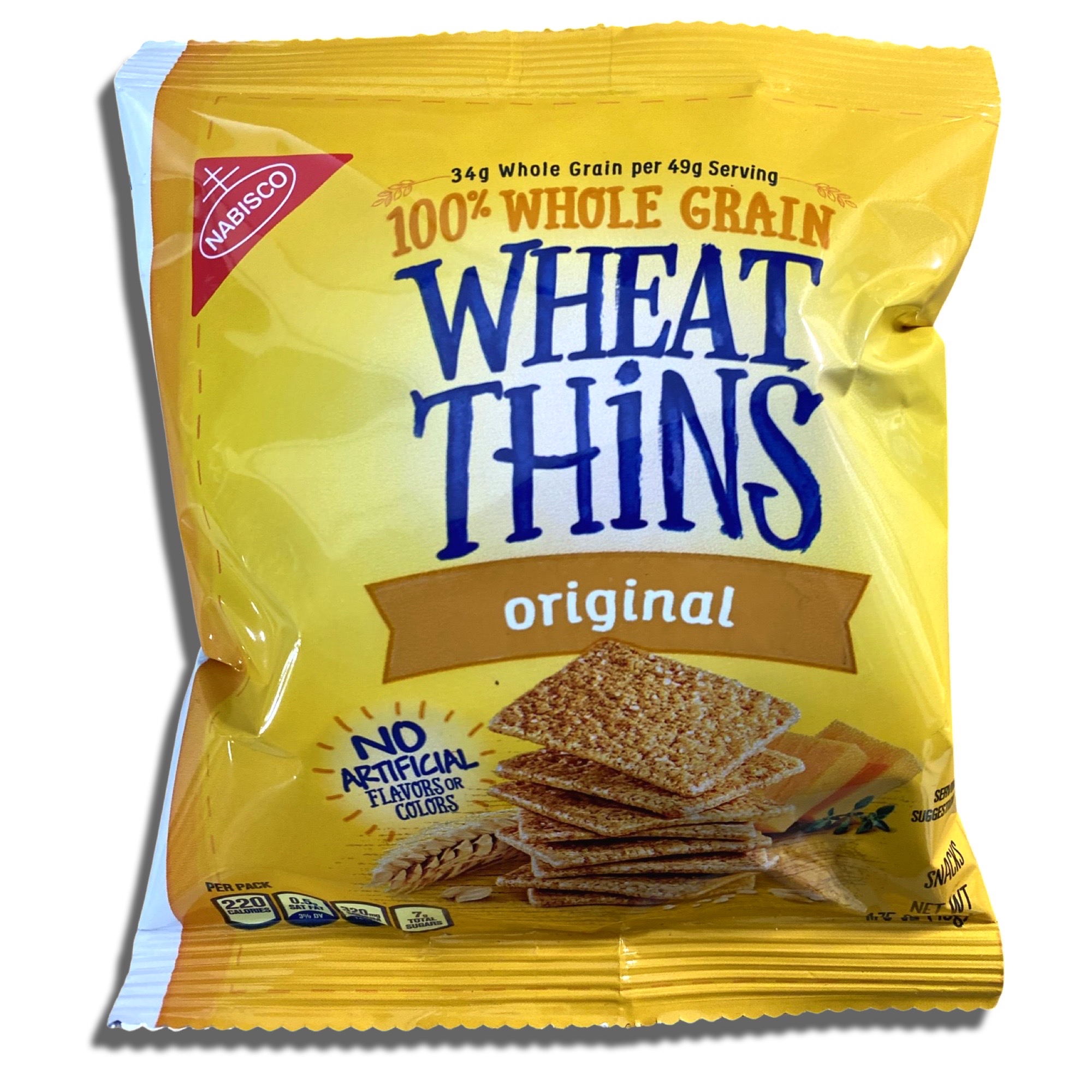 Whole Grain Cracker Wheat Thins 1.75 Oz, 30 Pack 2